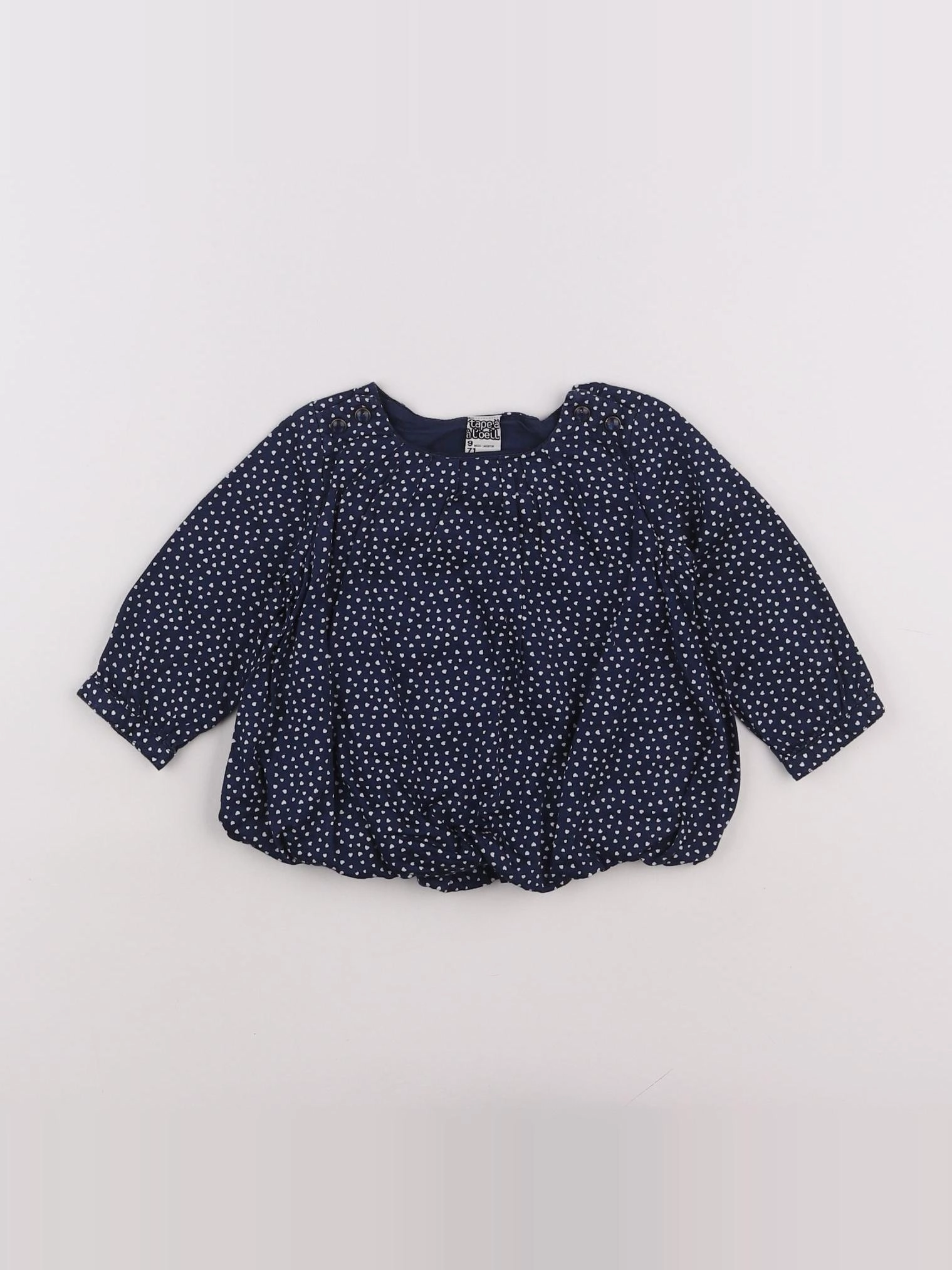 Tape à l'oeil - blouse bleu - 9 mois