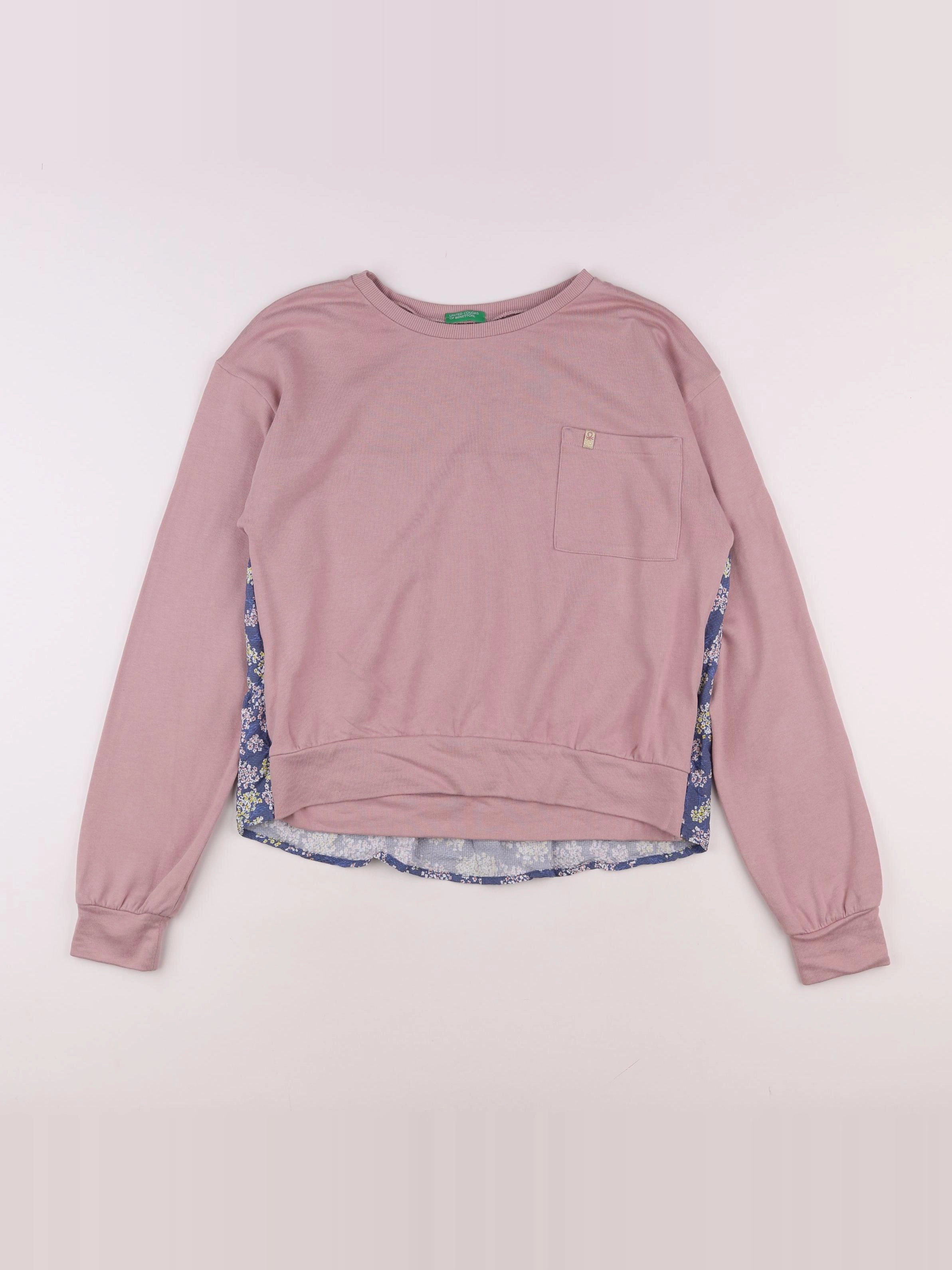 Benetton - sweat rose - 13/14 ans