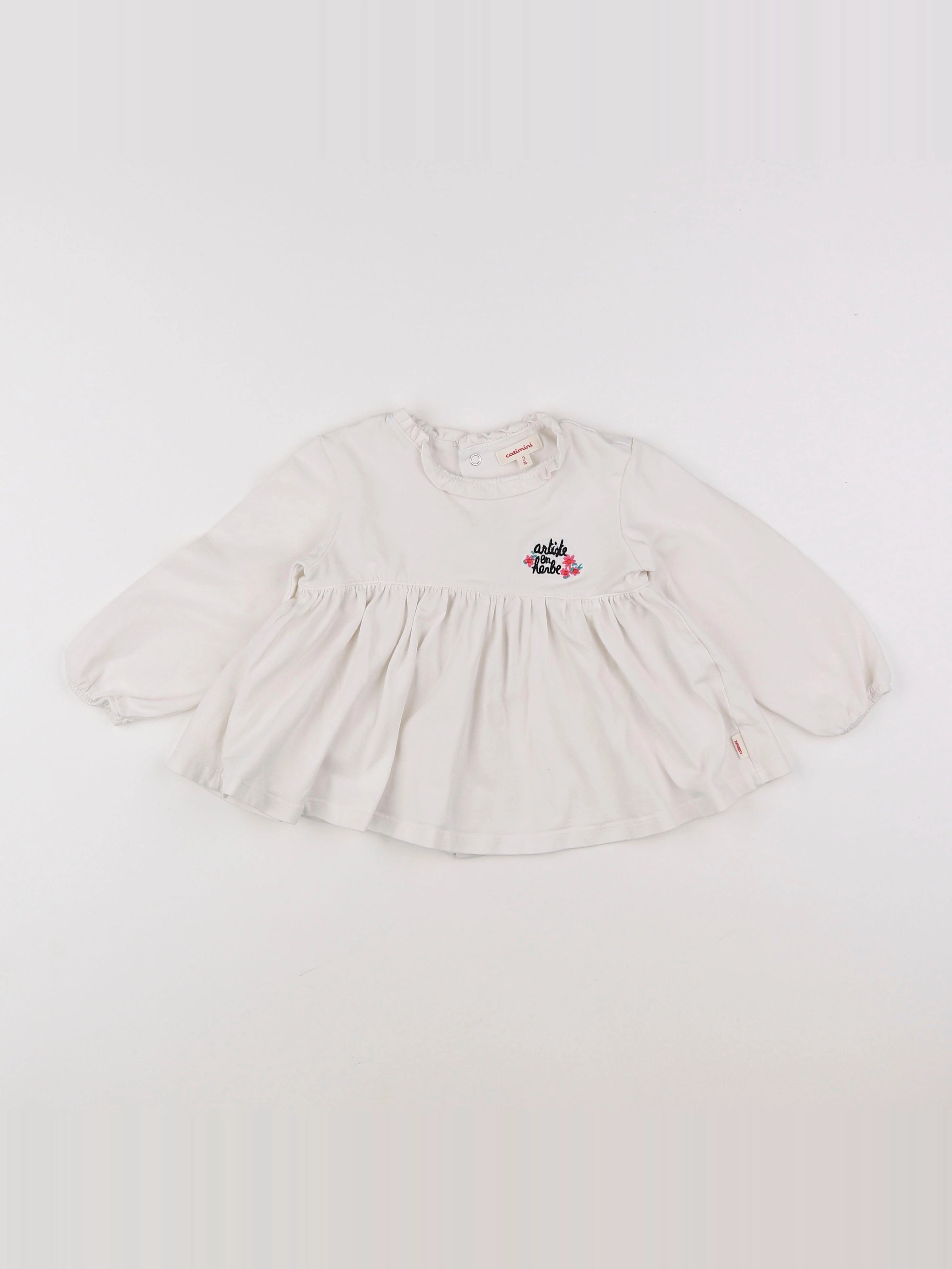 Catimini - tee-shirt blanc - 2 ans