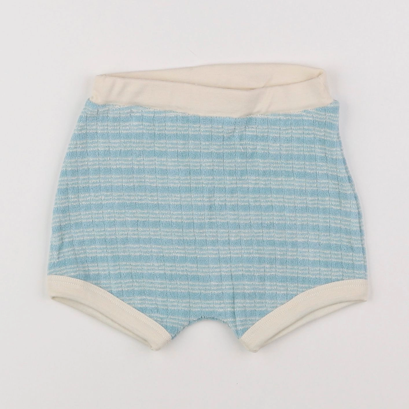 Petit Bateau - short blanc, bleu - 2 ans