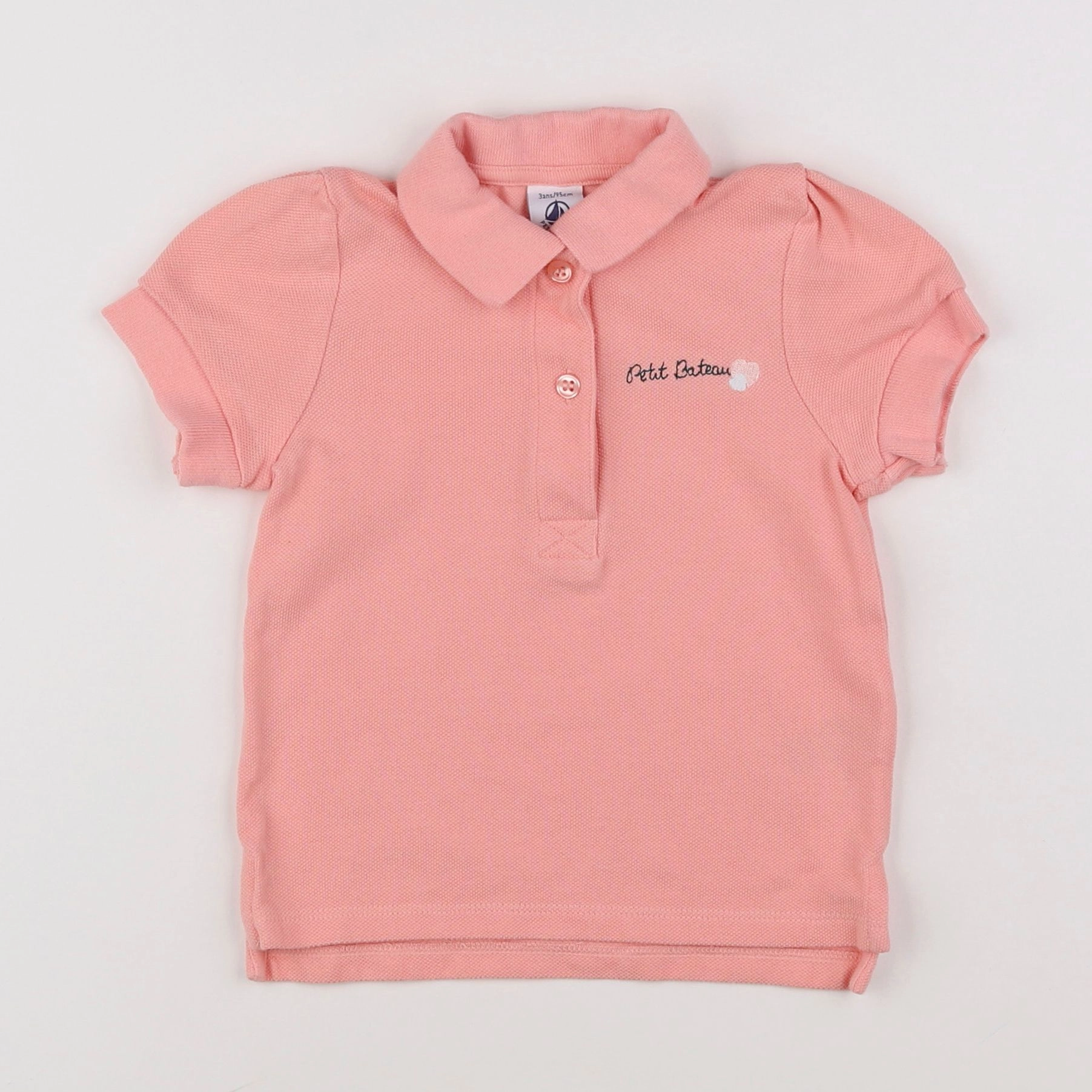 Petit Bateau - polo rose - 3 ans