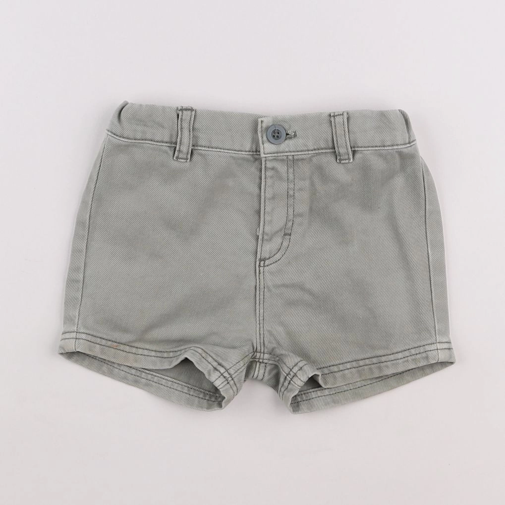 Petit Bateau - short vert - 12 mois