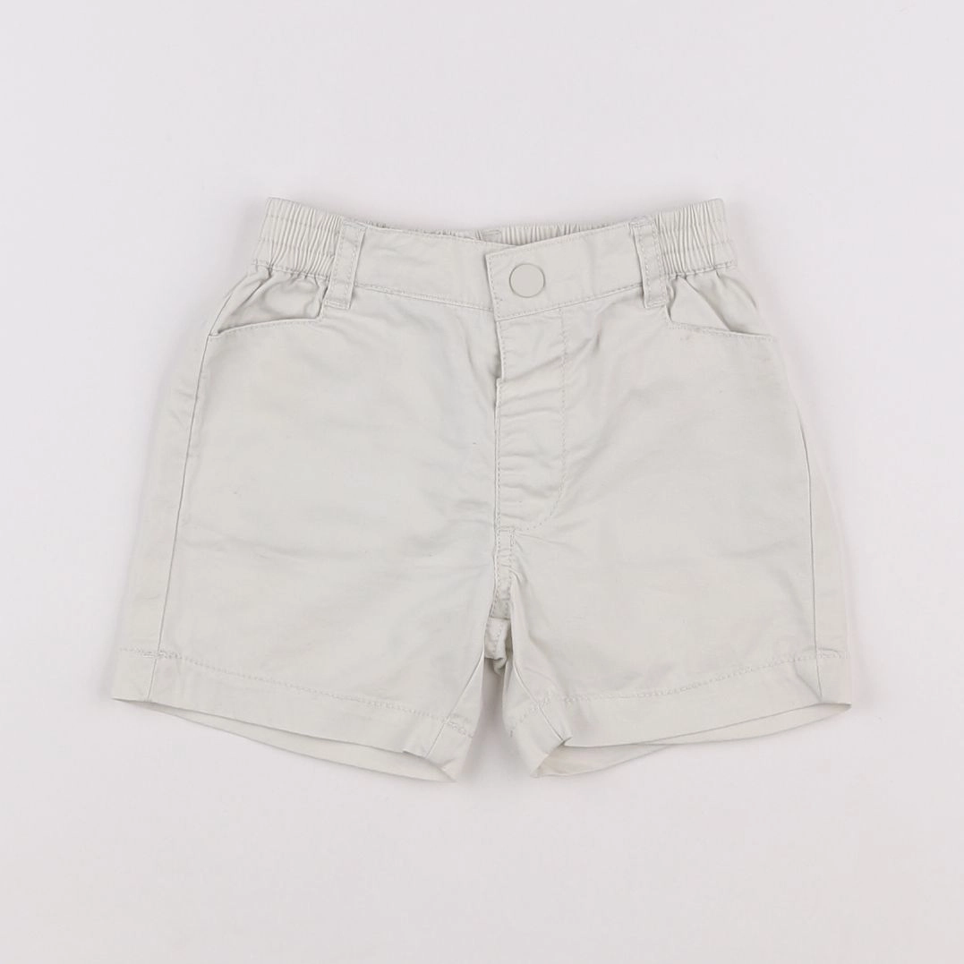 Zara - short beige - 6/9 mois