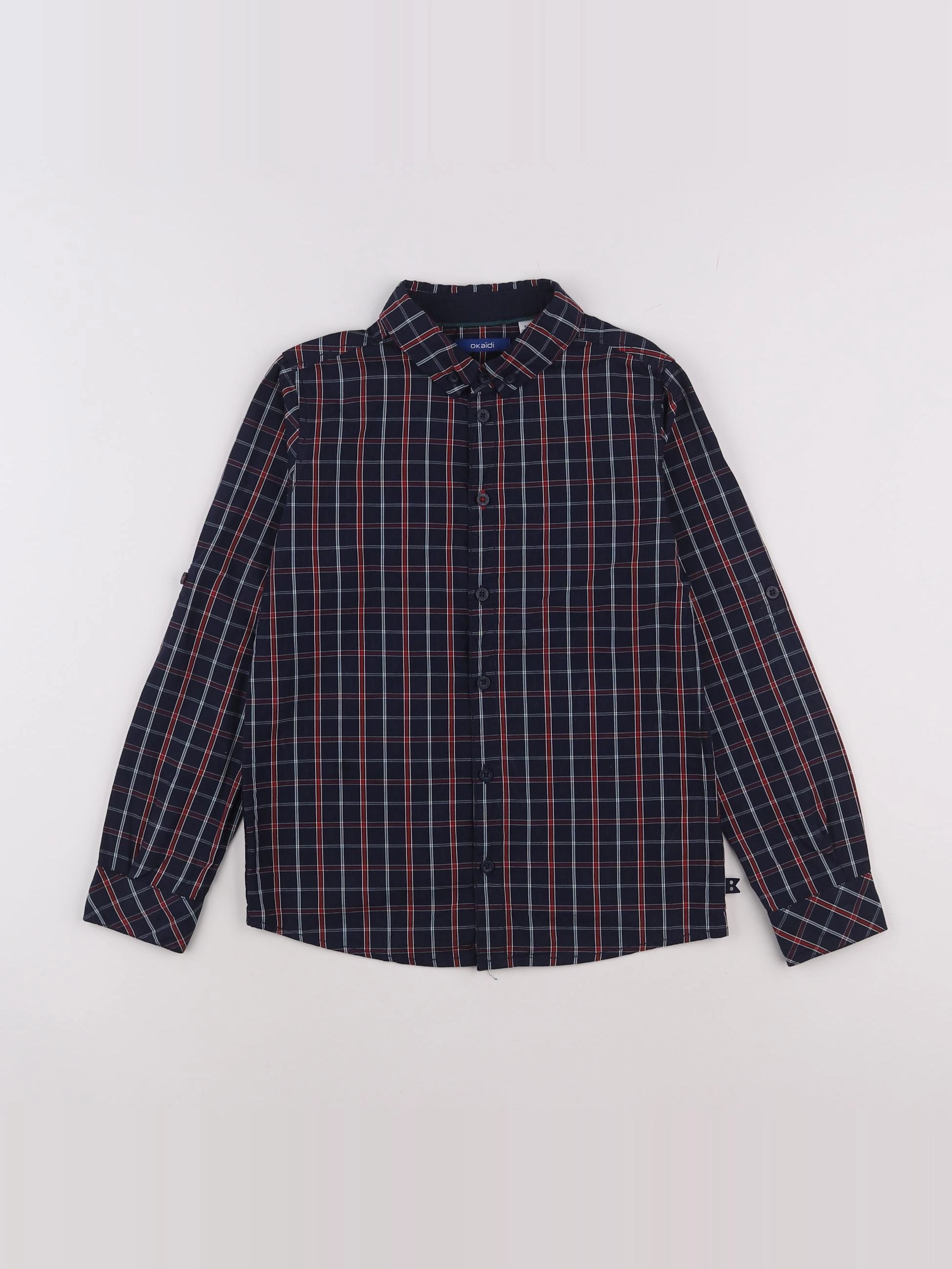 Okaidi - chemise bleu - 8 ans
