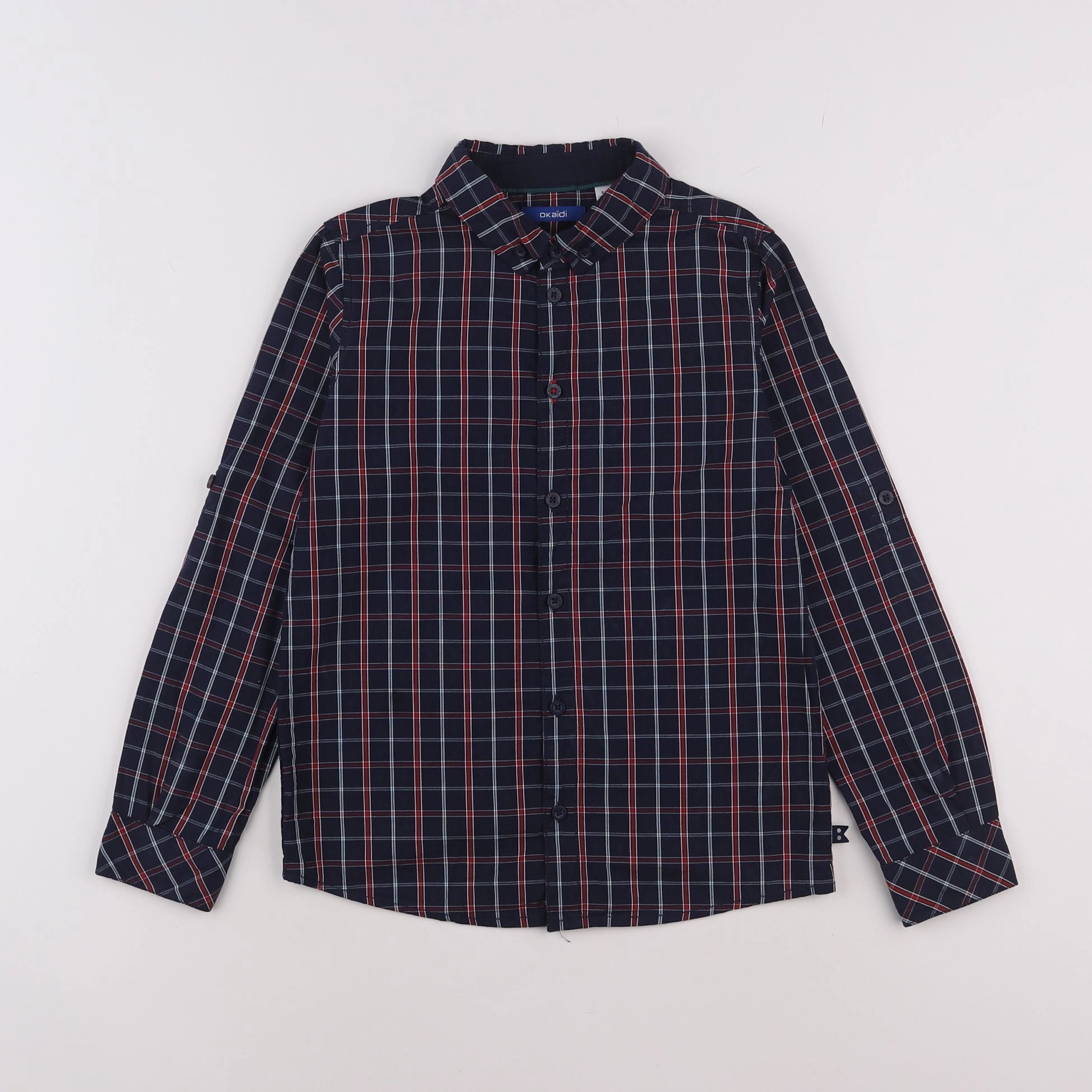 Okaidi - chemise bleu - 8 ans