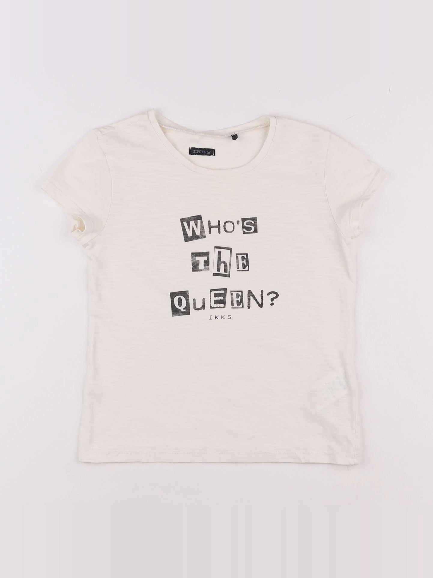 IKKS - tee-shirt beige - 8 ans