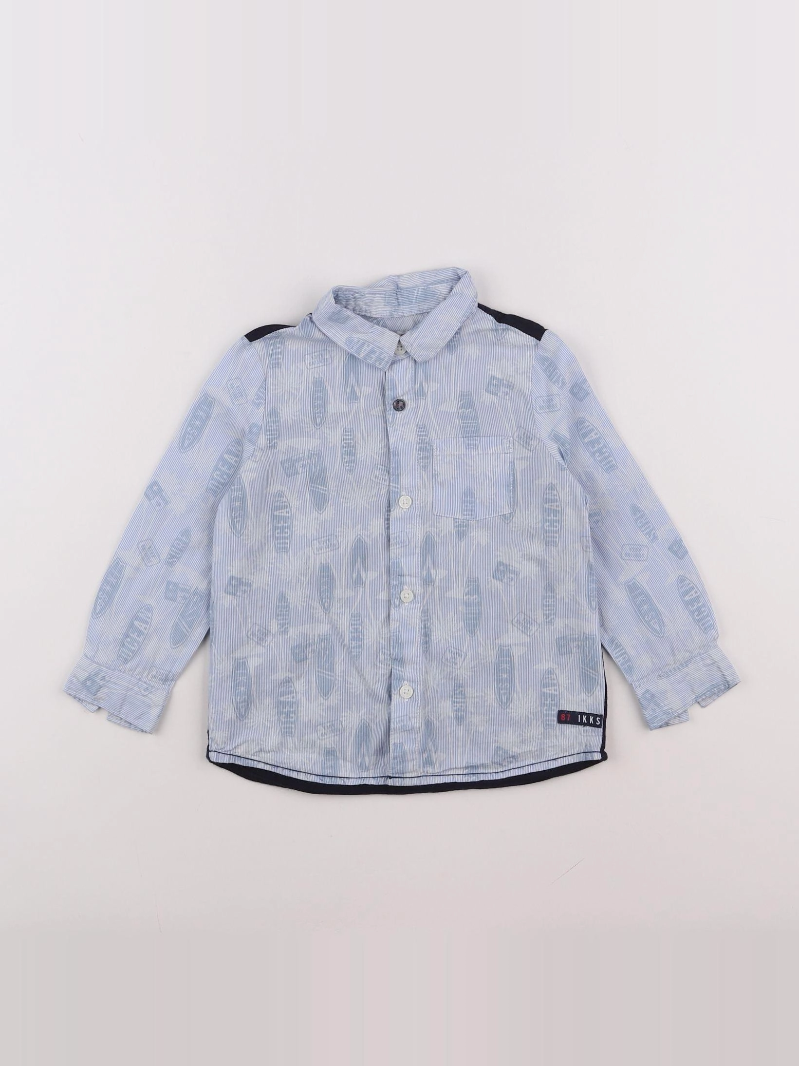 IKKS - chemise bleu - 2 ans