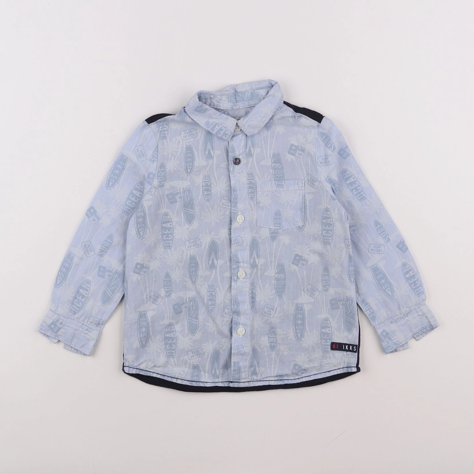 IKKS - chemise bleu - 2 ans