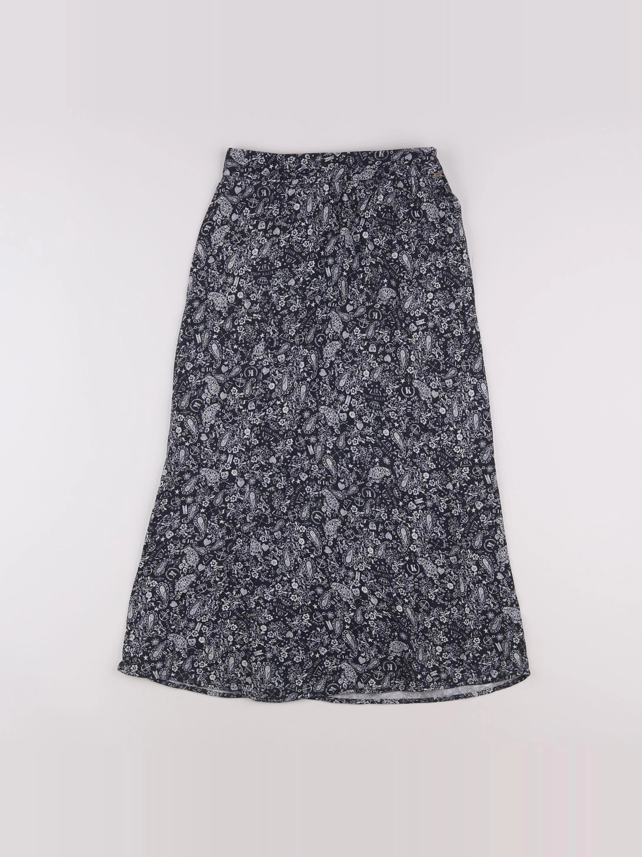 IKKS - jupe noir, gris - 9 ans