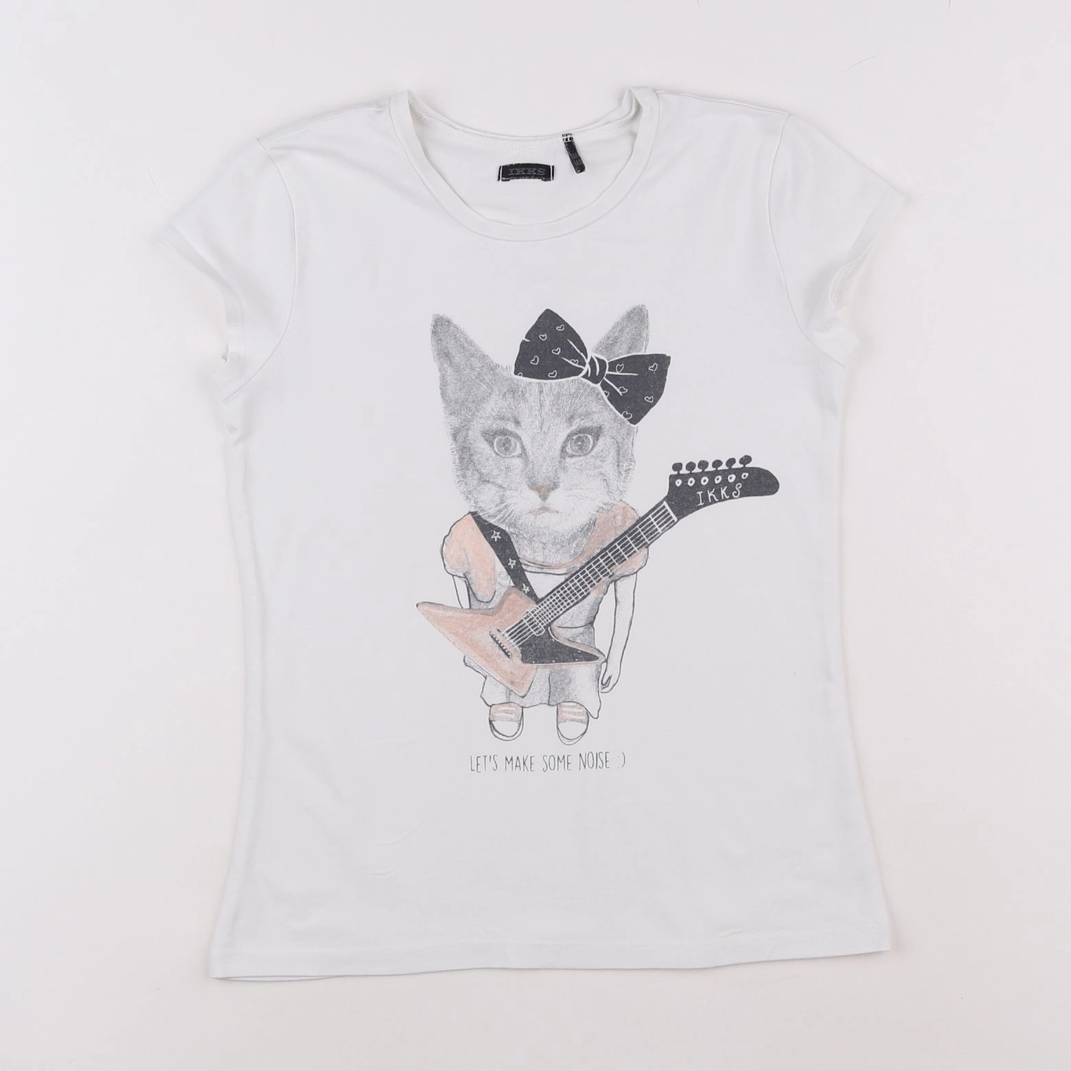 IKKS - tee-shirt beige - 10 ans