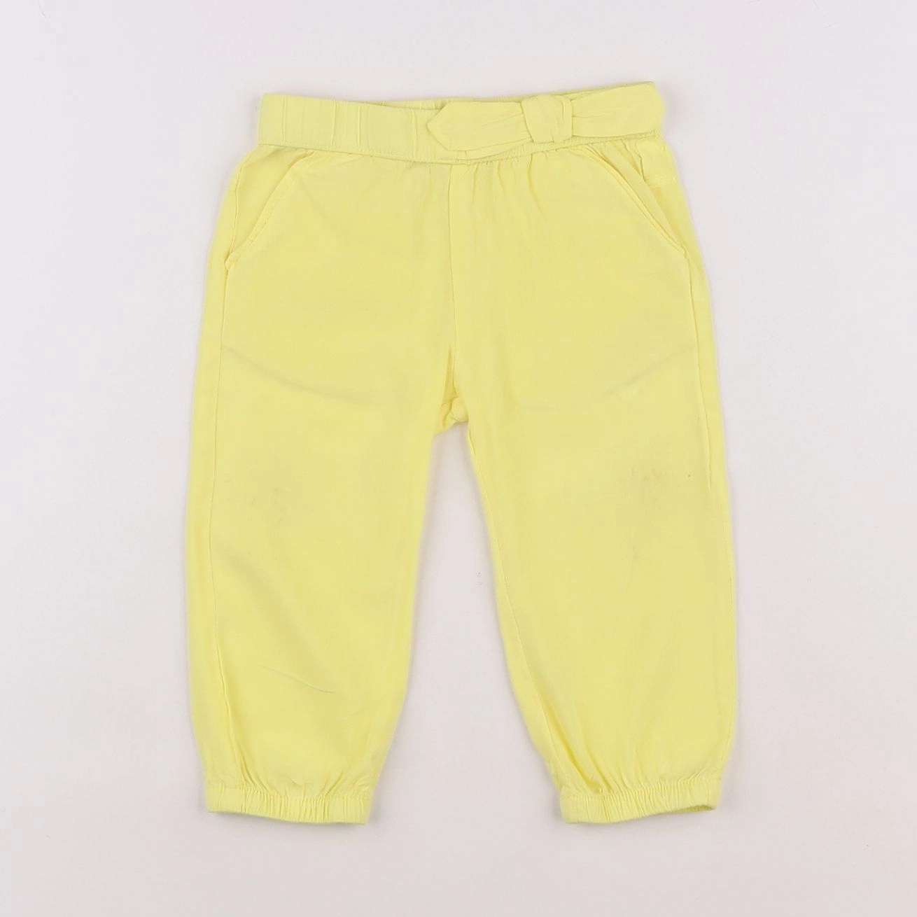 Vertbaudet - pantalon jaune - 18 mois