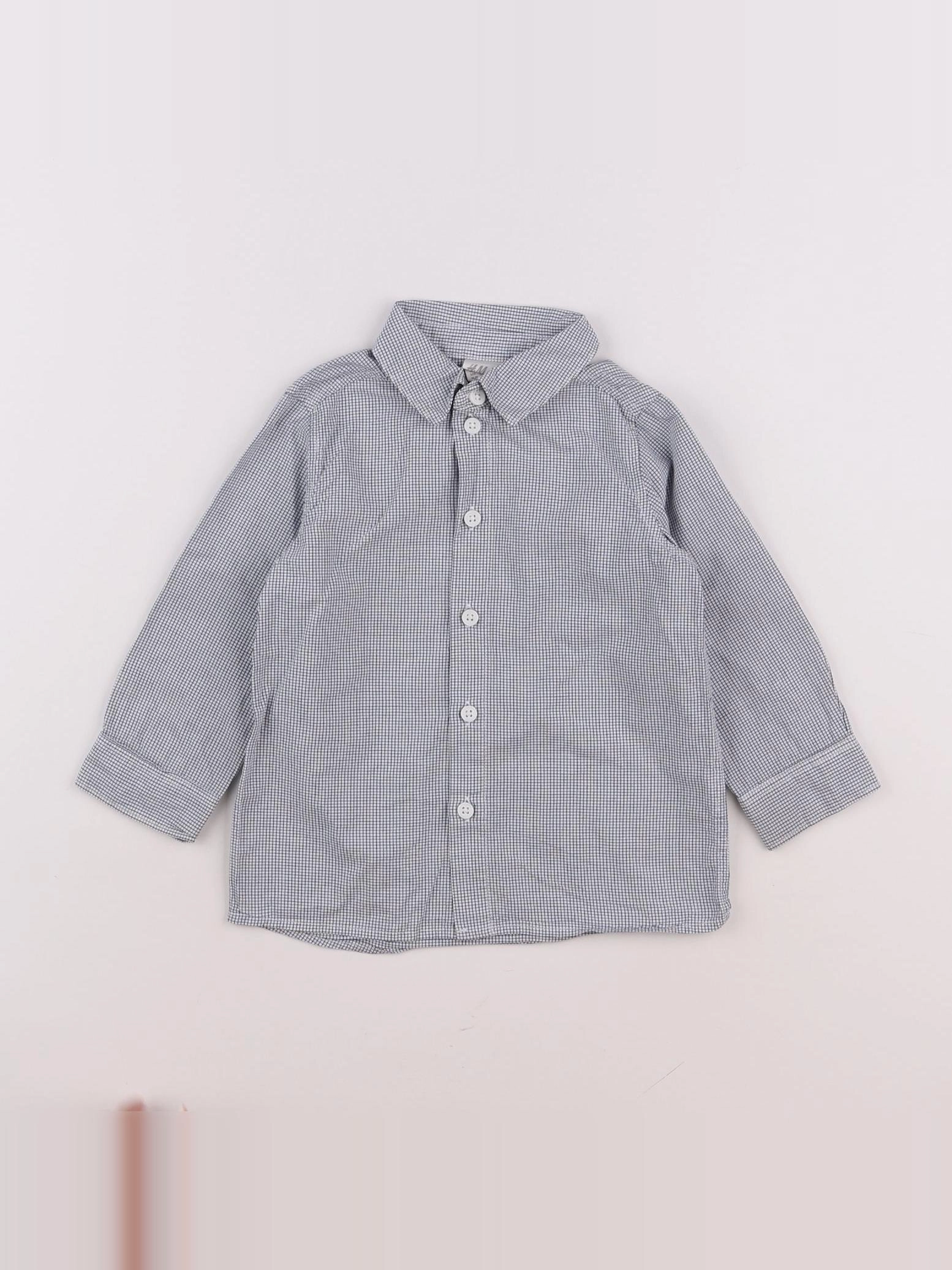 H&M - chemise bleu - 12/18 mois