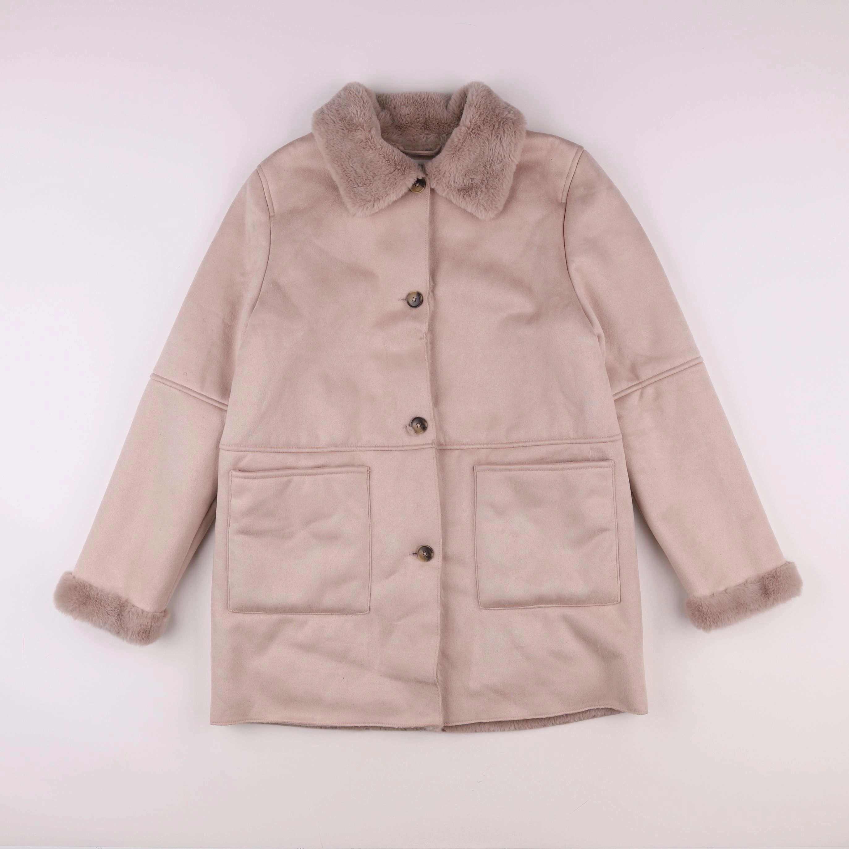 Mango - manteau beige - 13/14 ans