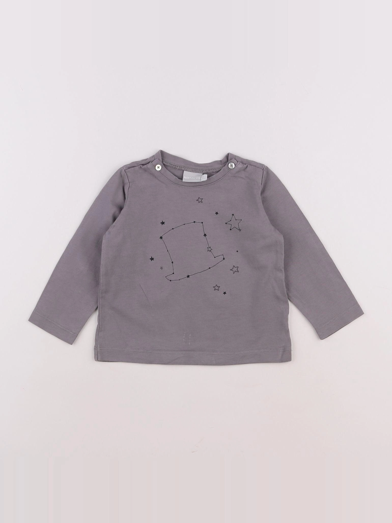 Natalys - tee-shirt gris - 18 mois