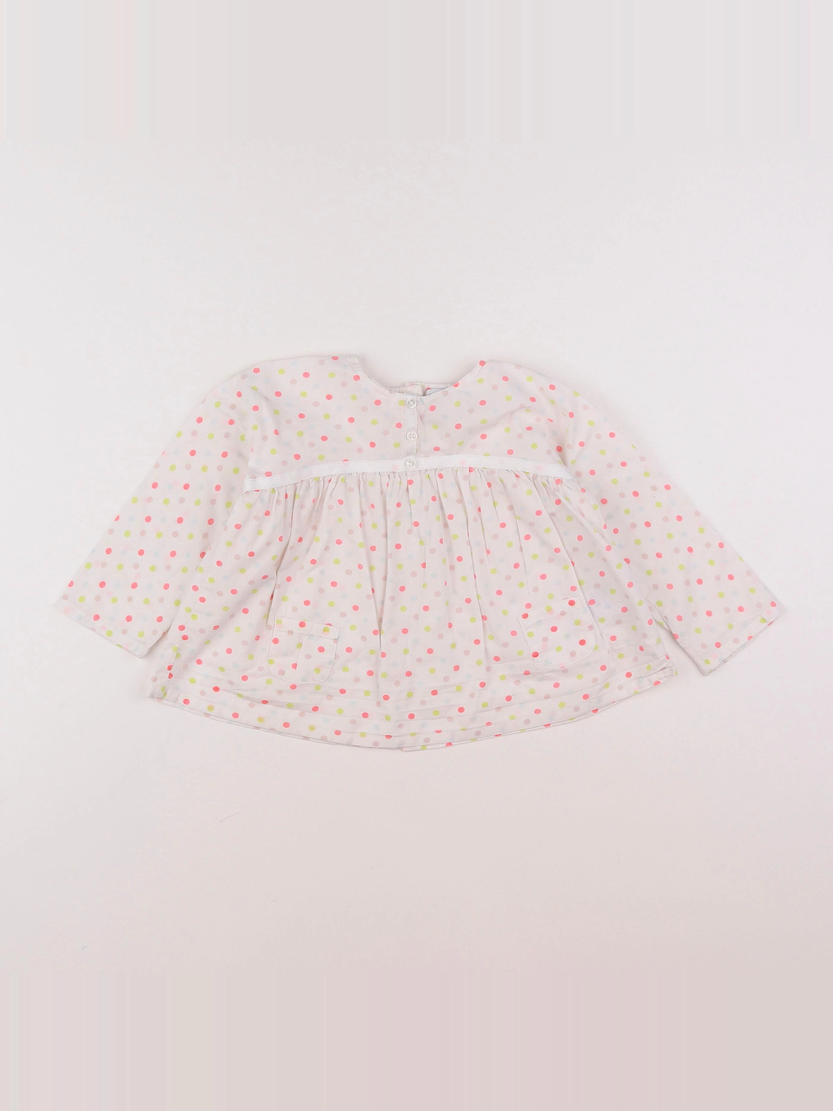 Vertbaudet - blouse multicolore - 18 mois