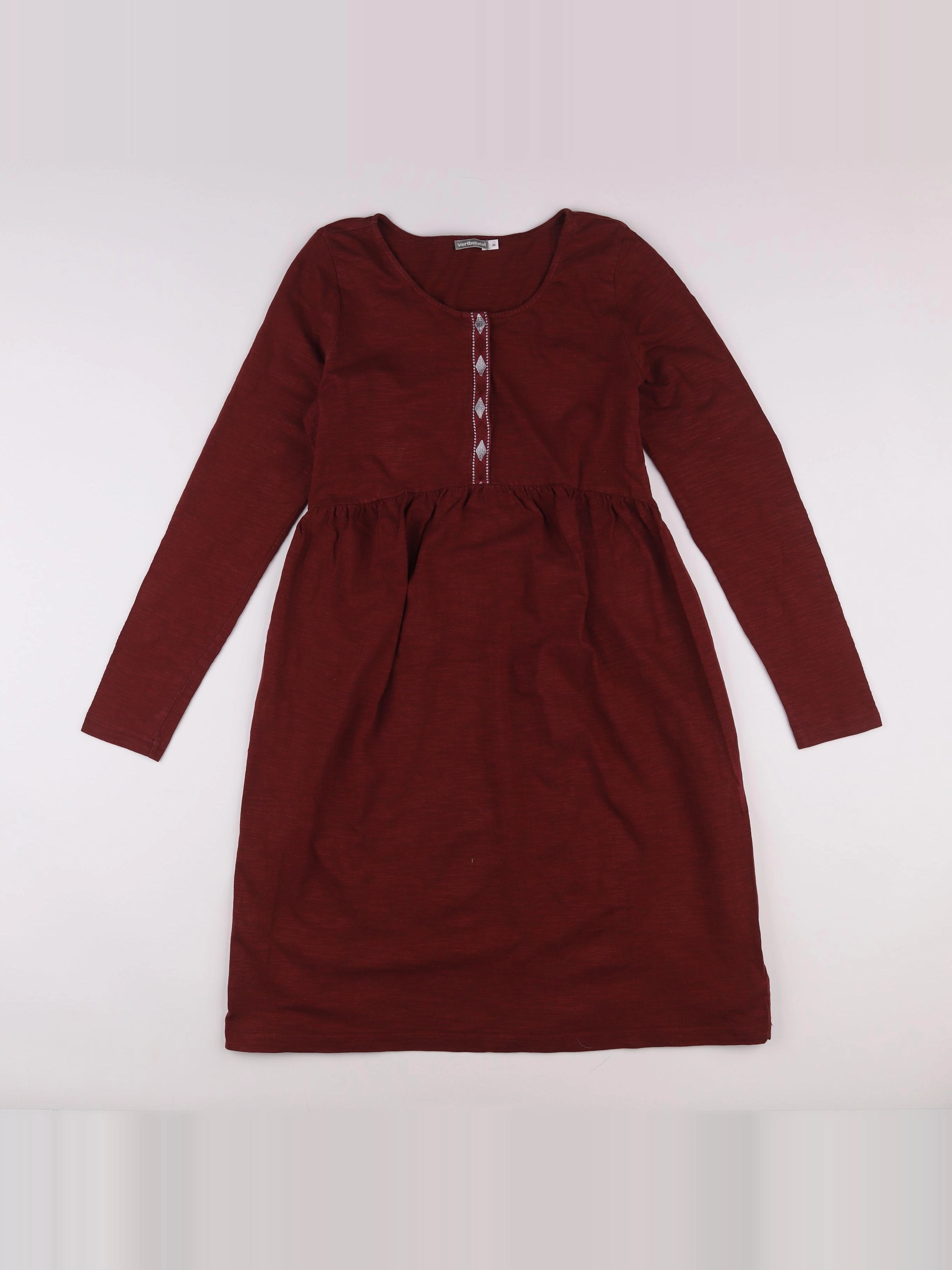 Vertbaudet - robe grossesse rouge - 34