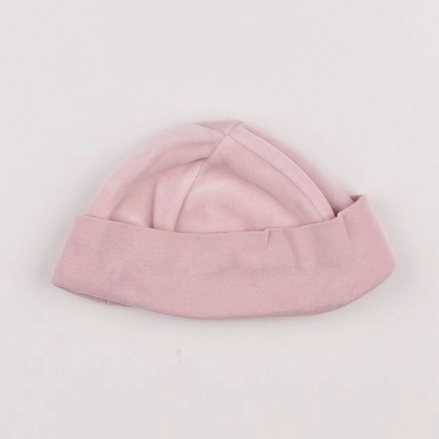 Petit Bateau - bonnet de naissance rose - 3 mois