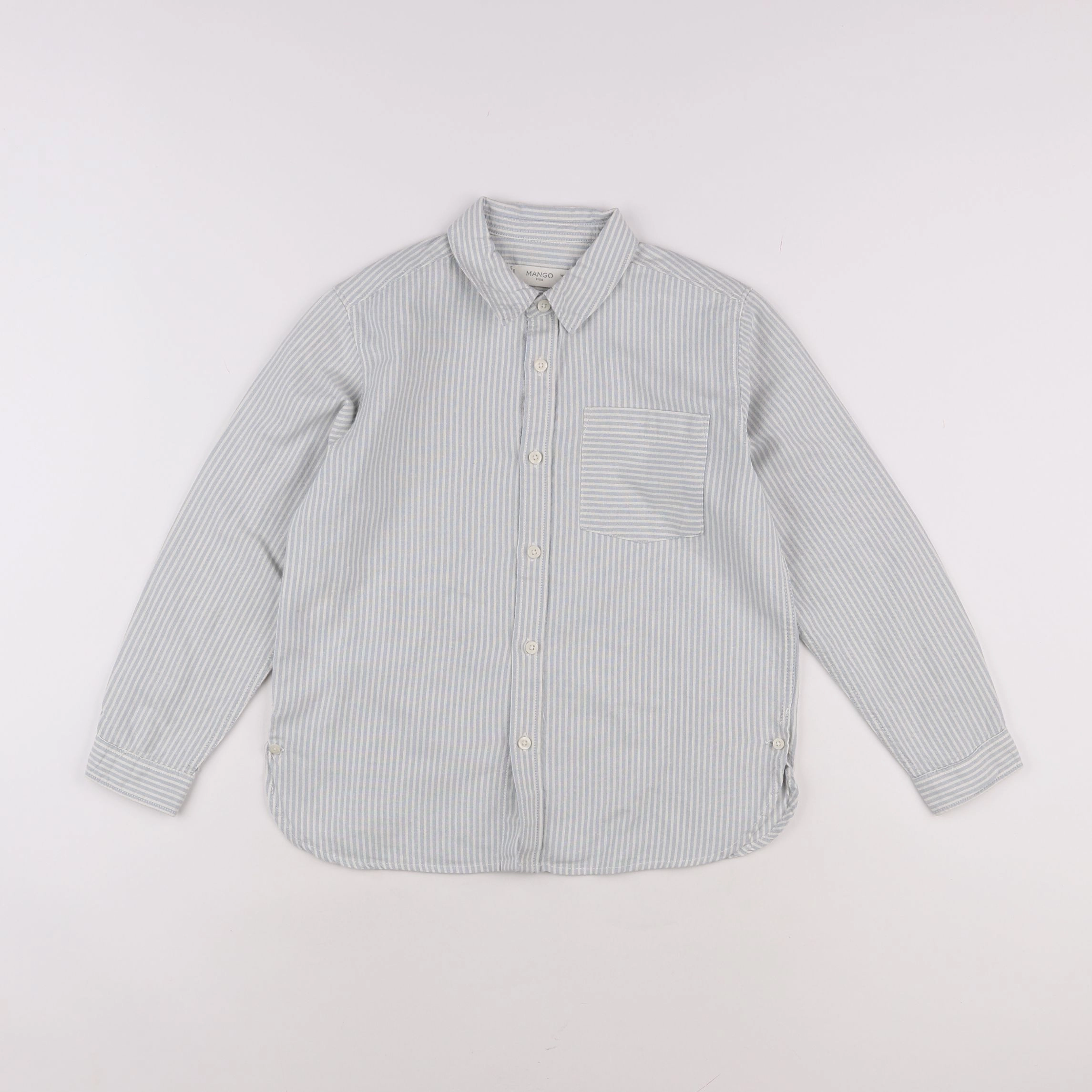 Mango - chemise bleu - 7/8 ans