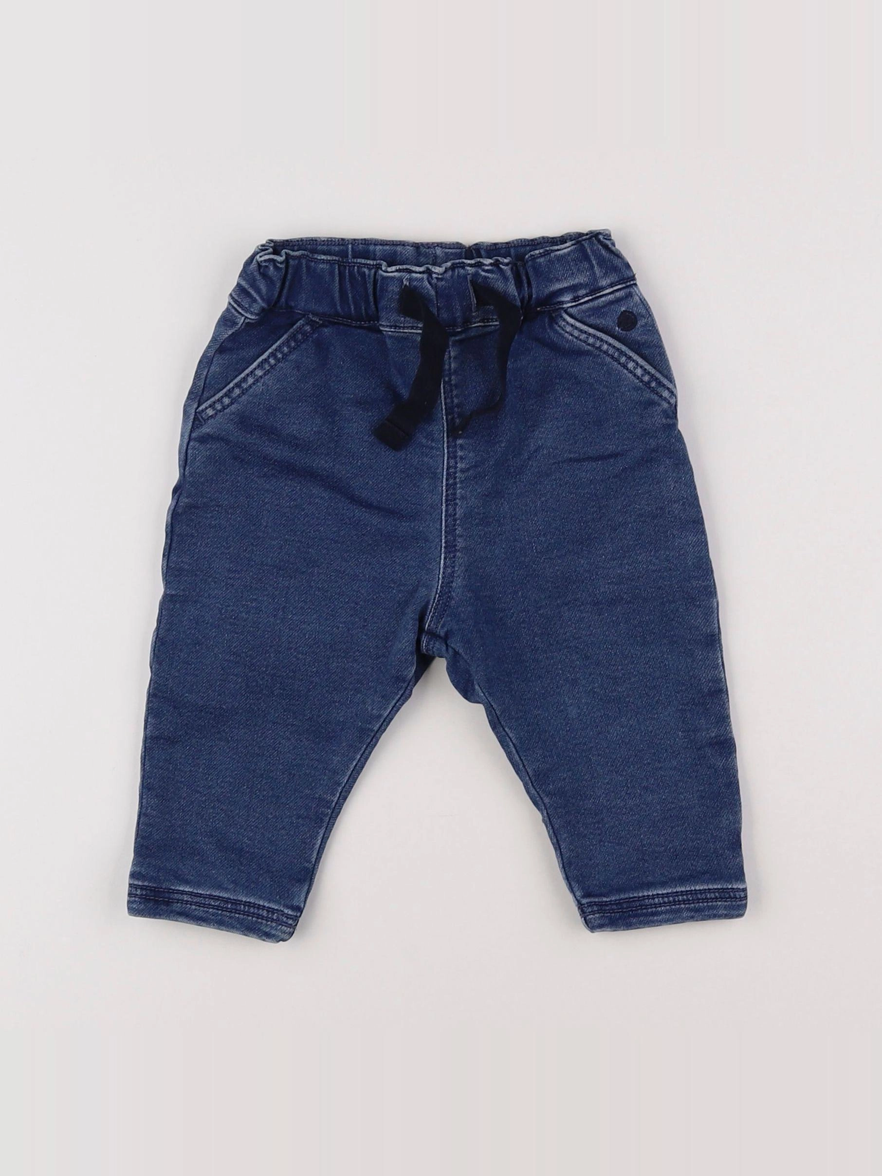 Petit Bateau - jean bleu - 6 mois