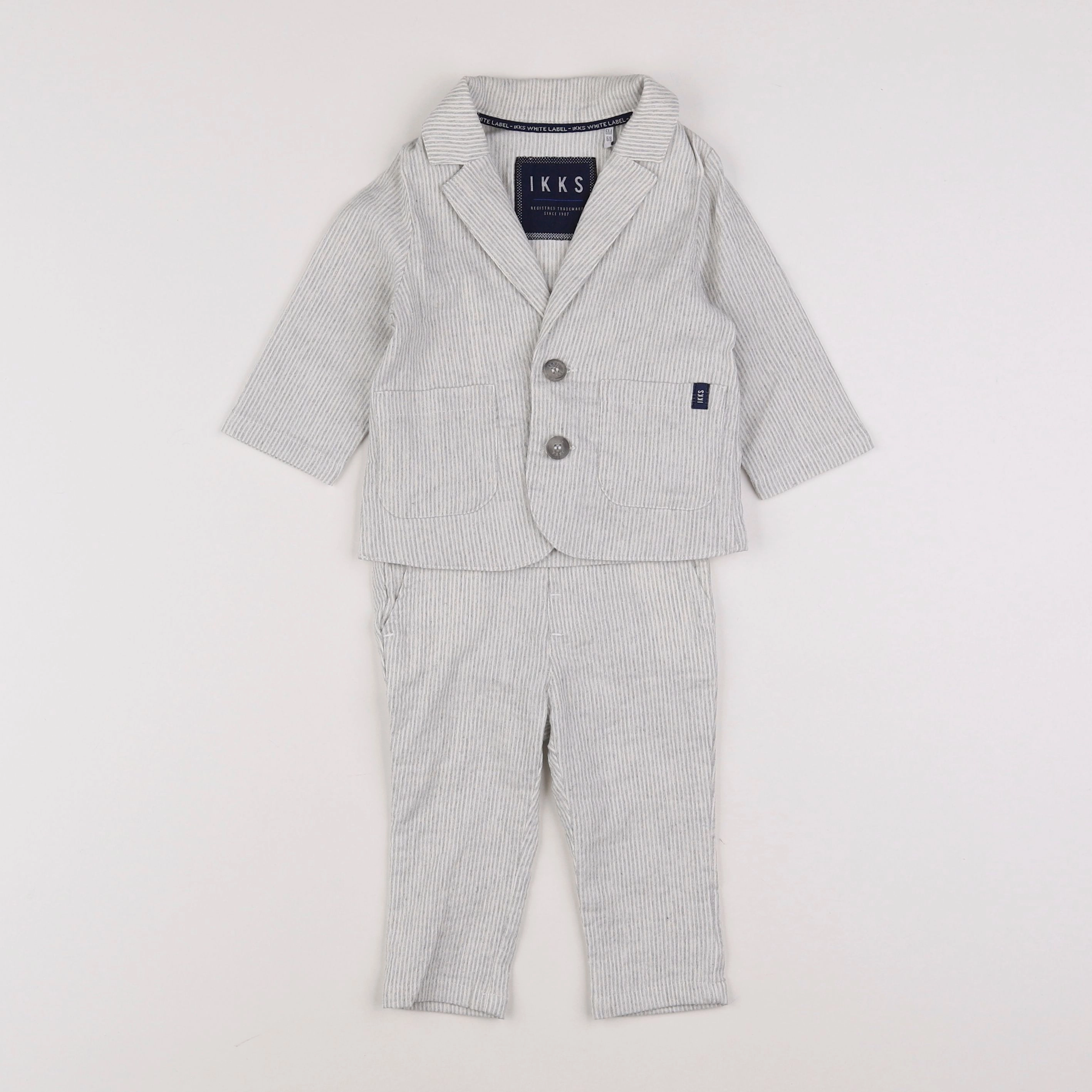 IKKS - ensemble gris - 6 mois