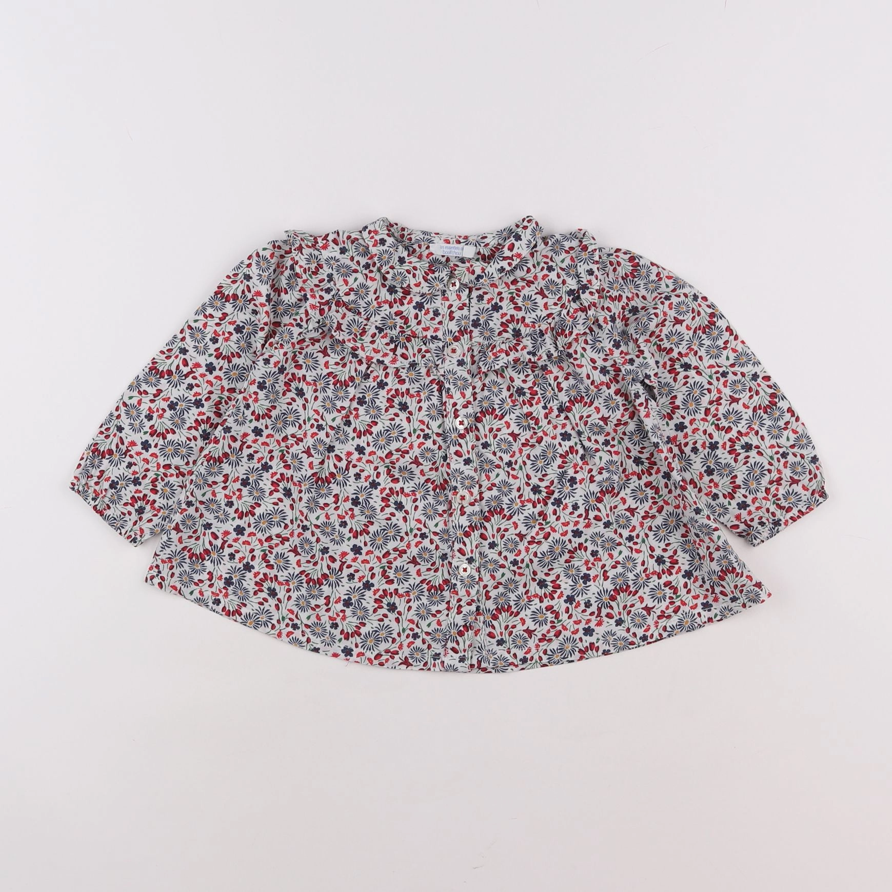 Boutchou - blouse multicolore - 12 mois