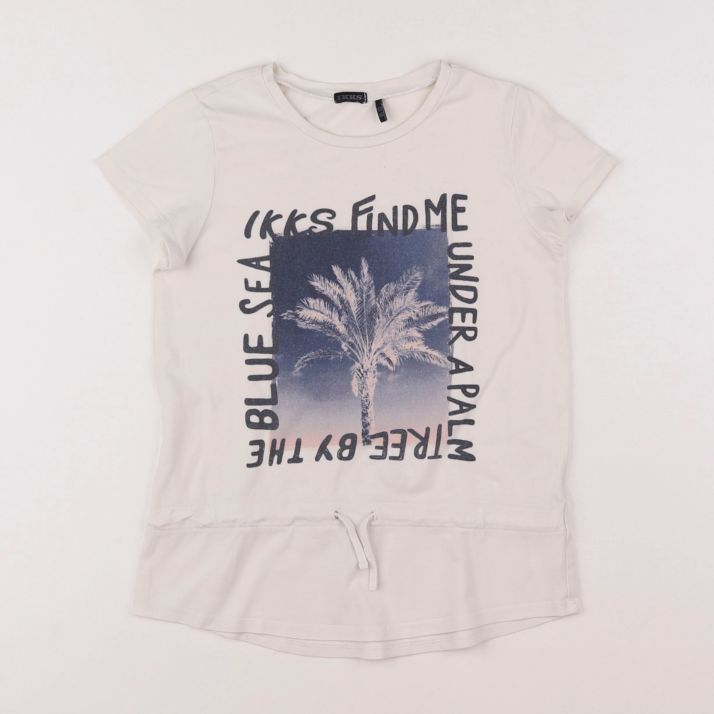 IKKS - tee-shirt blanc - 10 ans