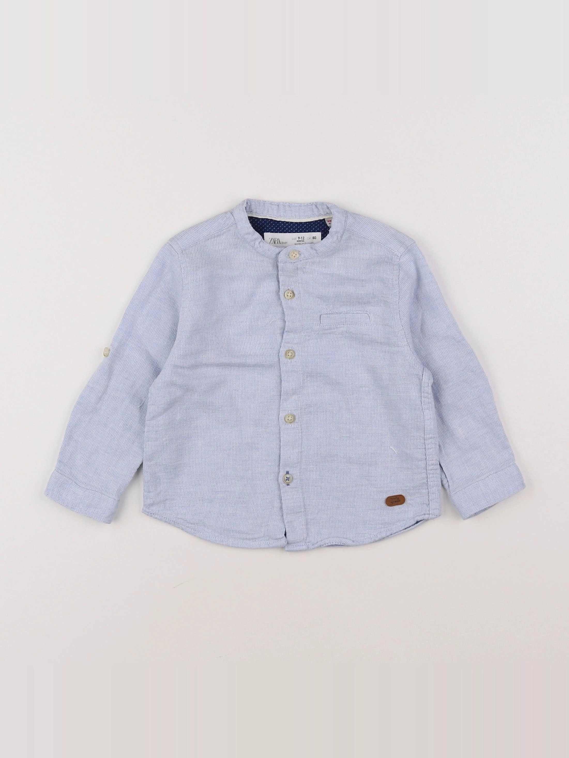 Zara - chemise bleu - 9/12 mois