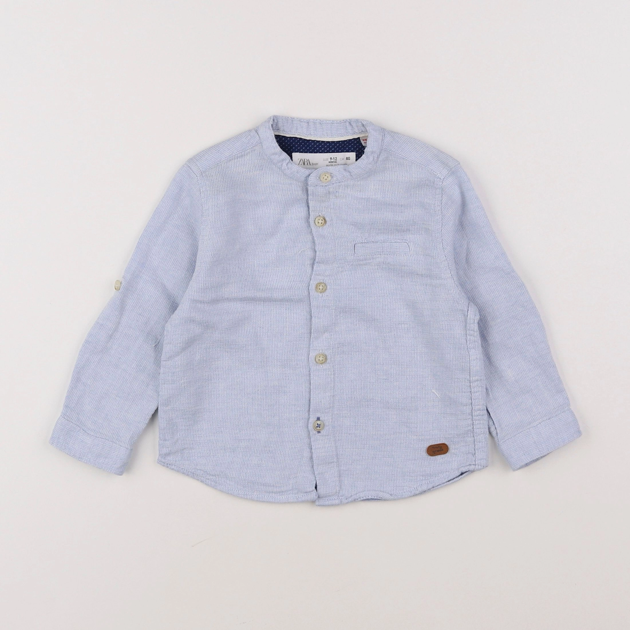 Zara - chemise bleu - 9/12 mois