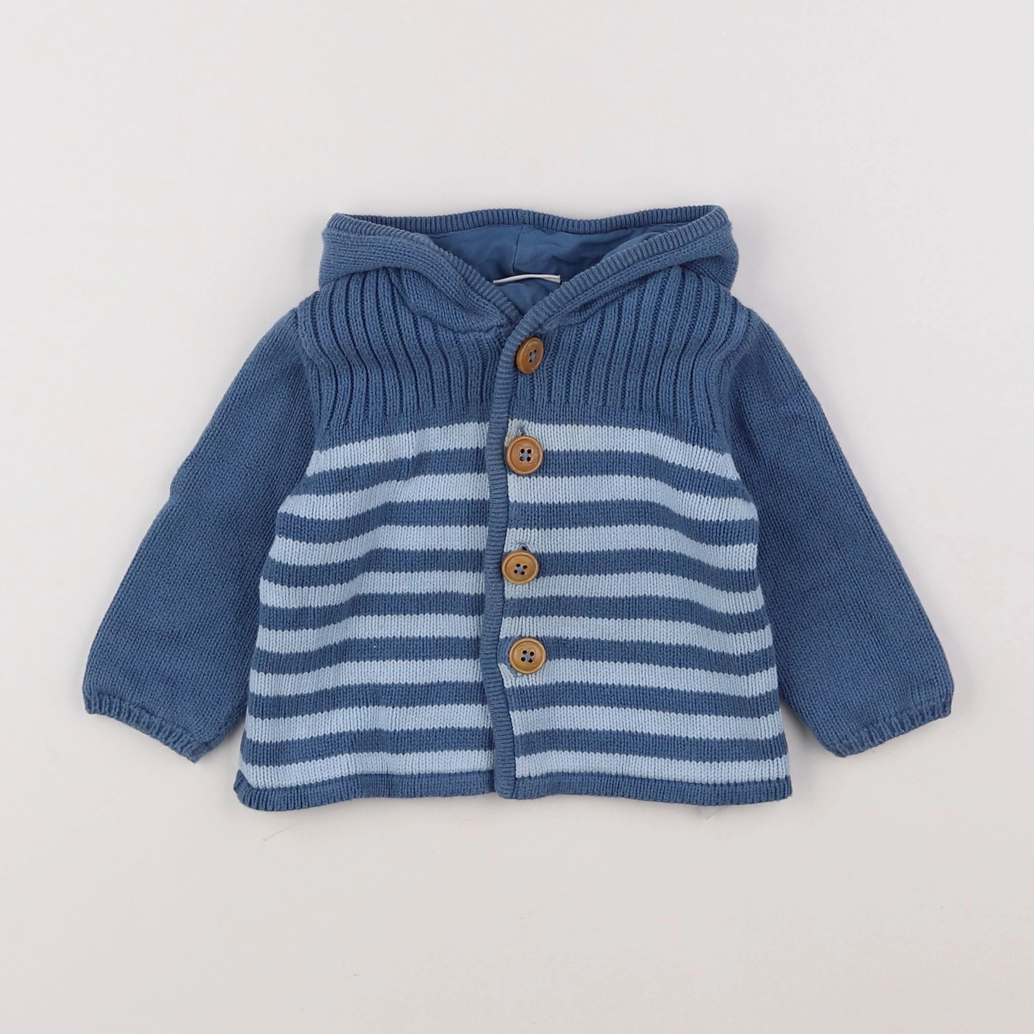 Noukie's - gilet bleu - 9 mois