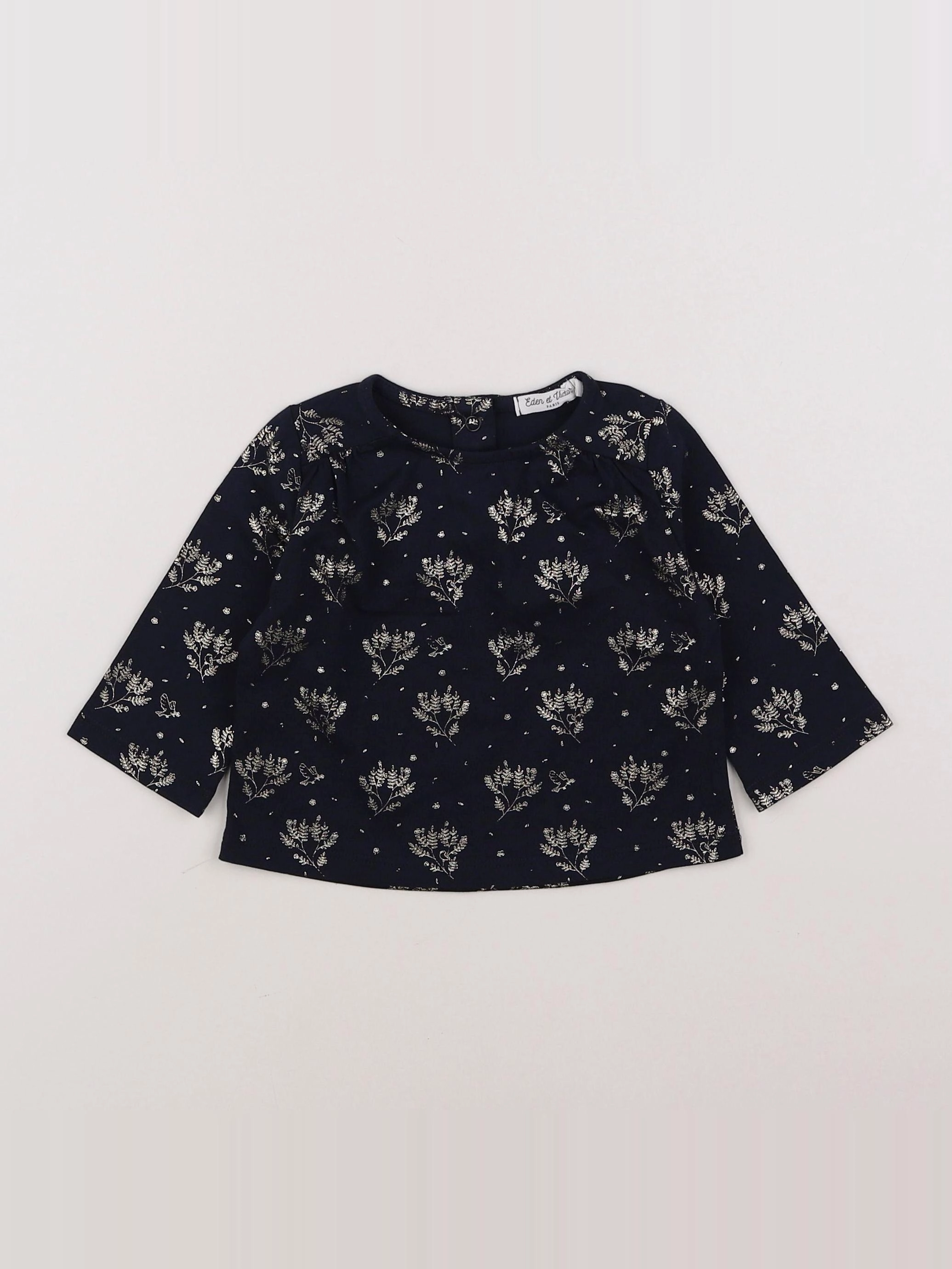 Eden & Victor - tee-shirt bleu - 6 mois