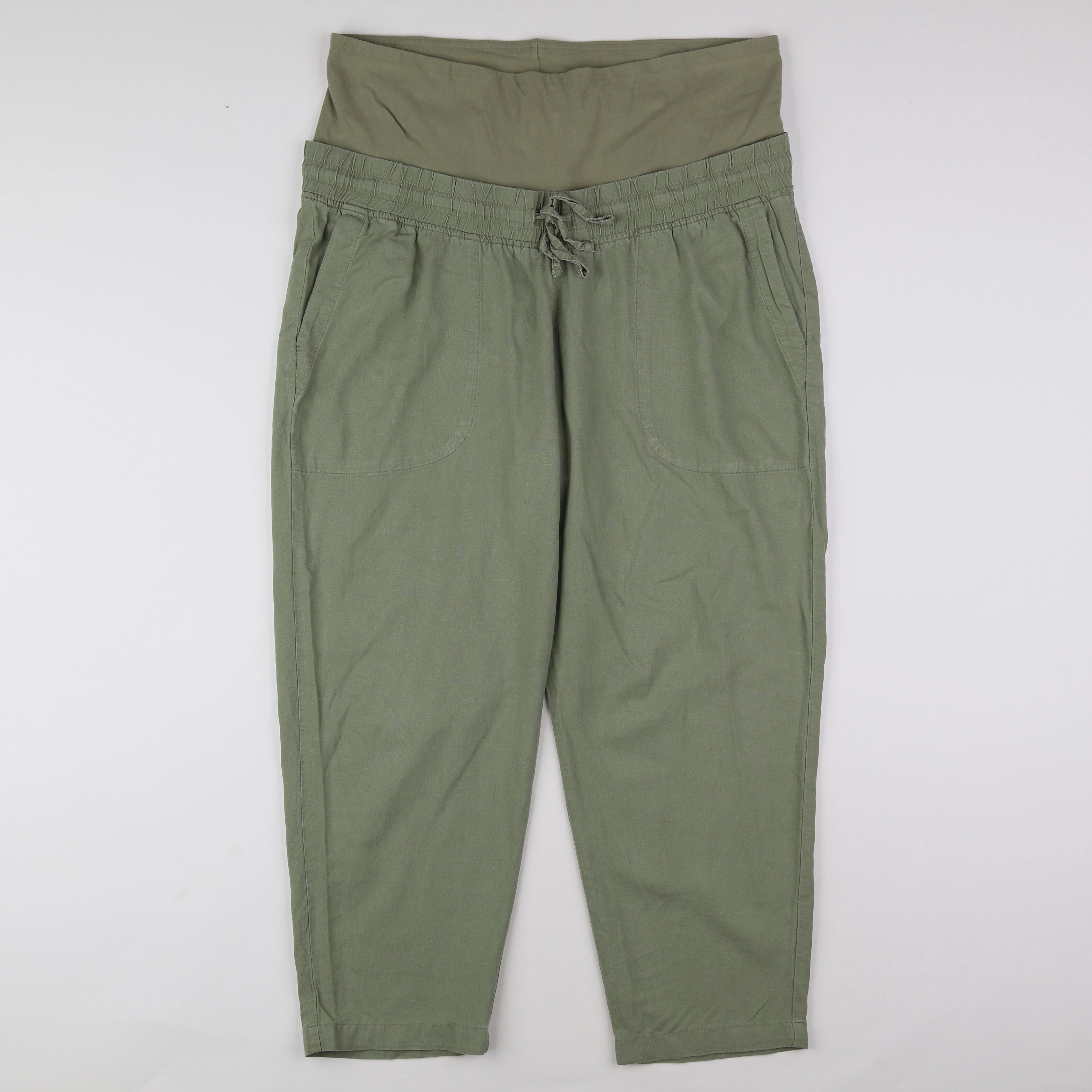 H&M - pantalon grossesse vert - 44 à 46