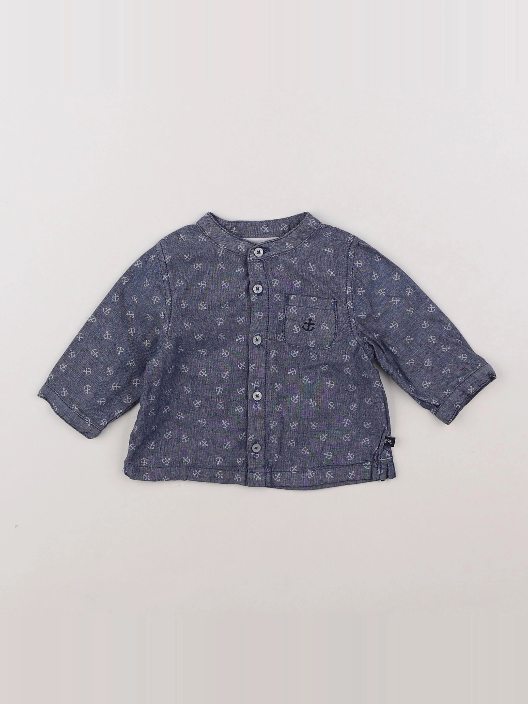 Cadet Rousselle - chemise bleu - 3 mois