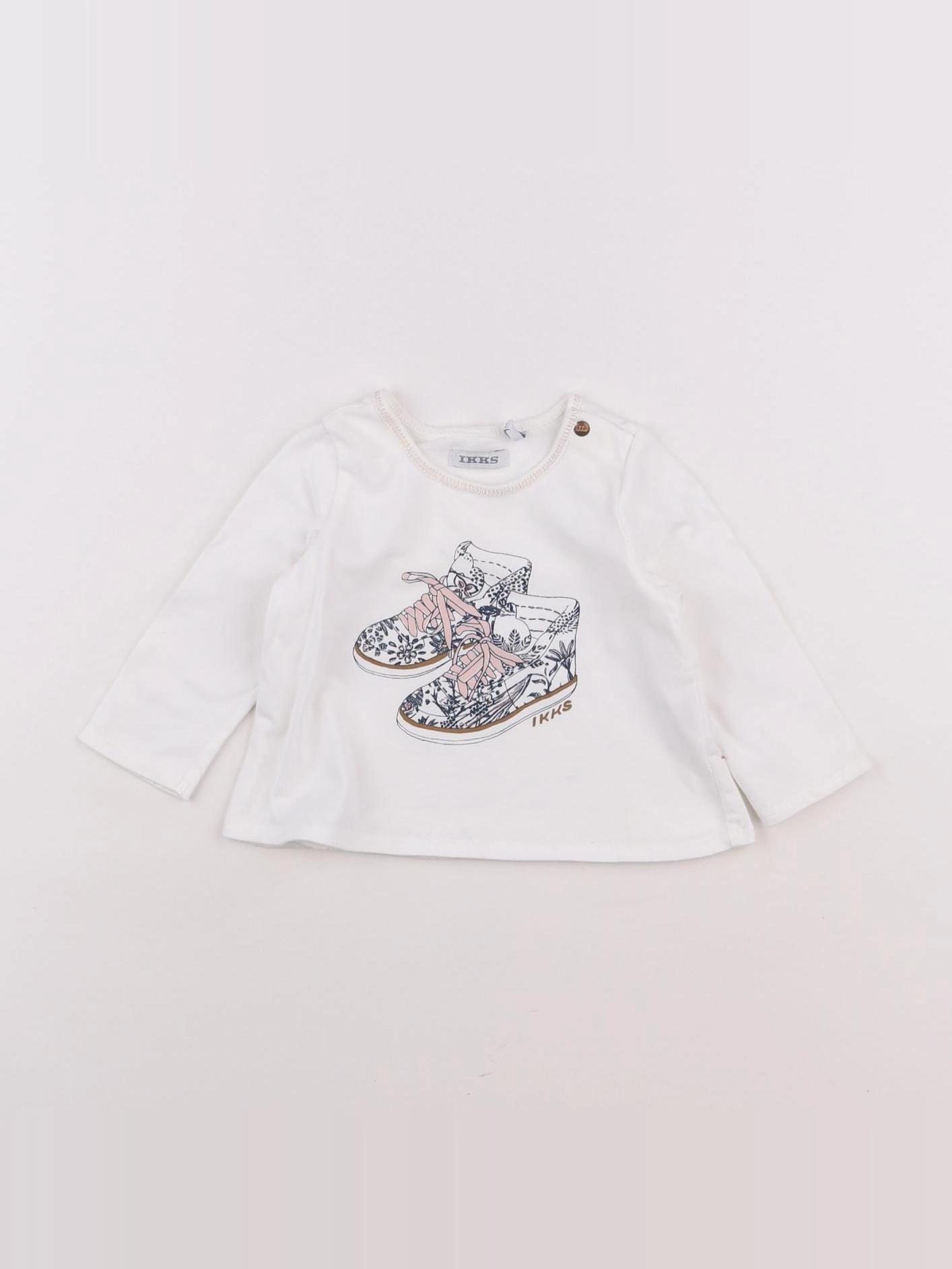 IKKS - tee-shirt blanc - 6 mois