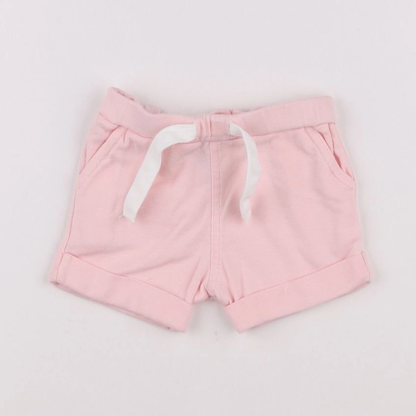 Petit Bateau - short rose - 6 mois