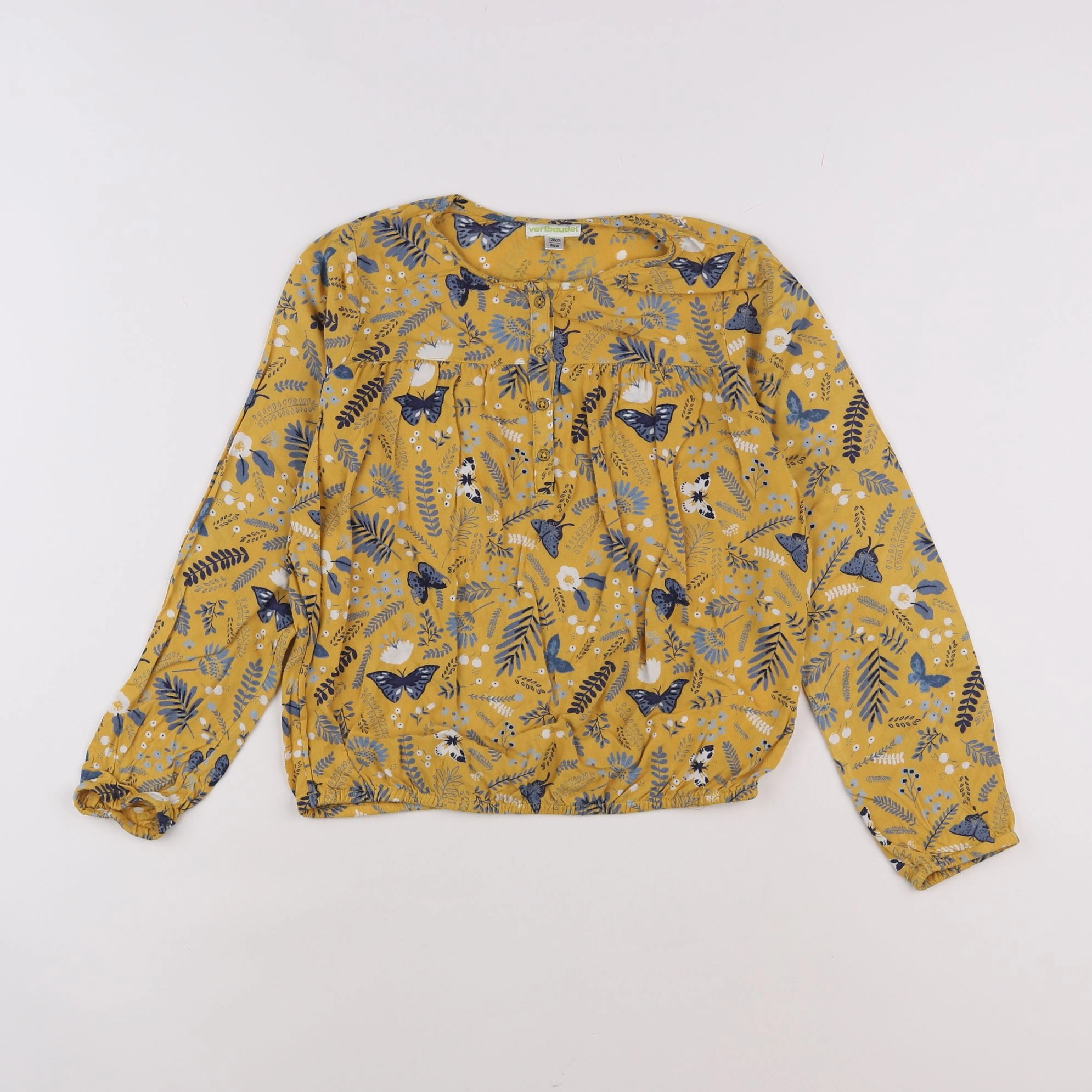 Vertbaudet - blouse jaune - 8 ans