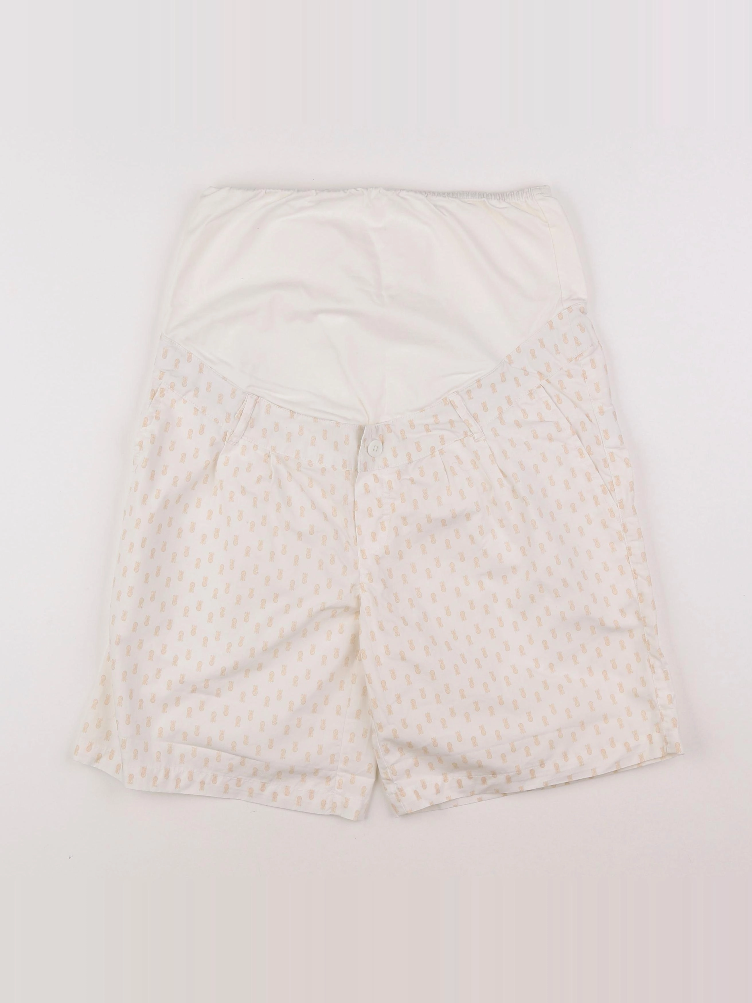 Vertbaudet - short grossesse blanc - 36
