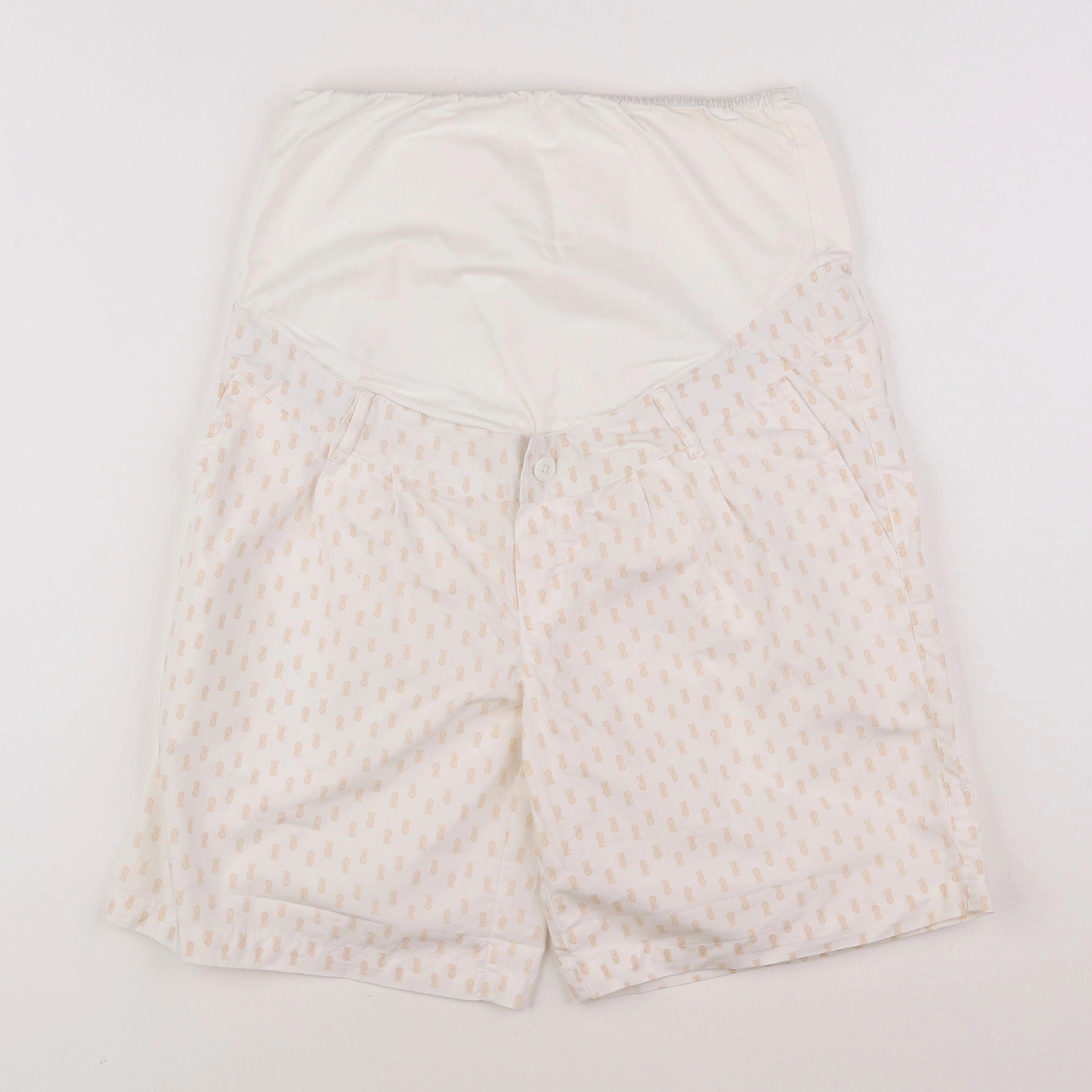 Vertbaudet - short grossesse blanc - 36