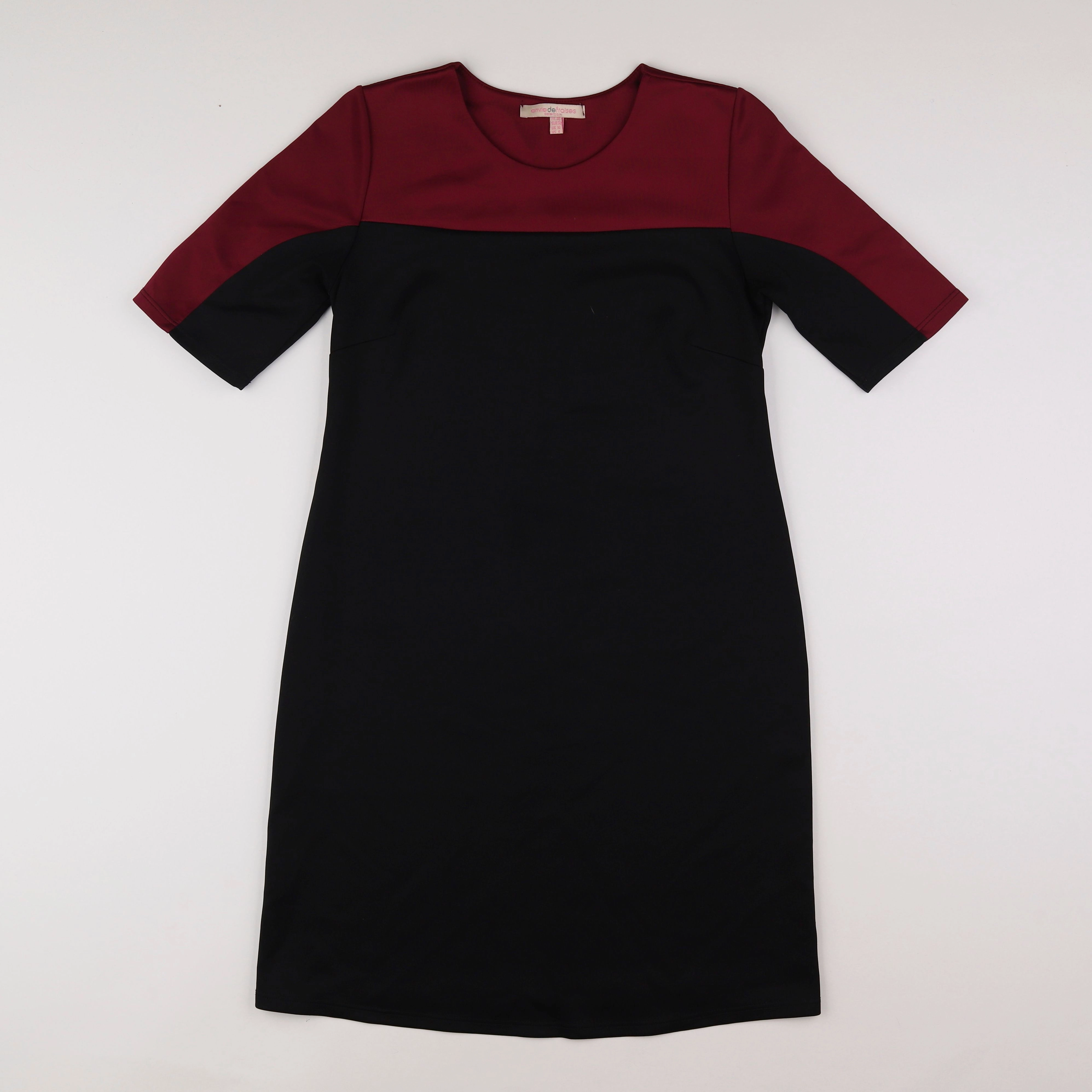 Envie de fraise - robe grossesse noir, rouge - 36