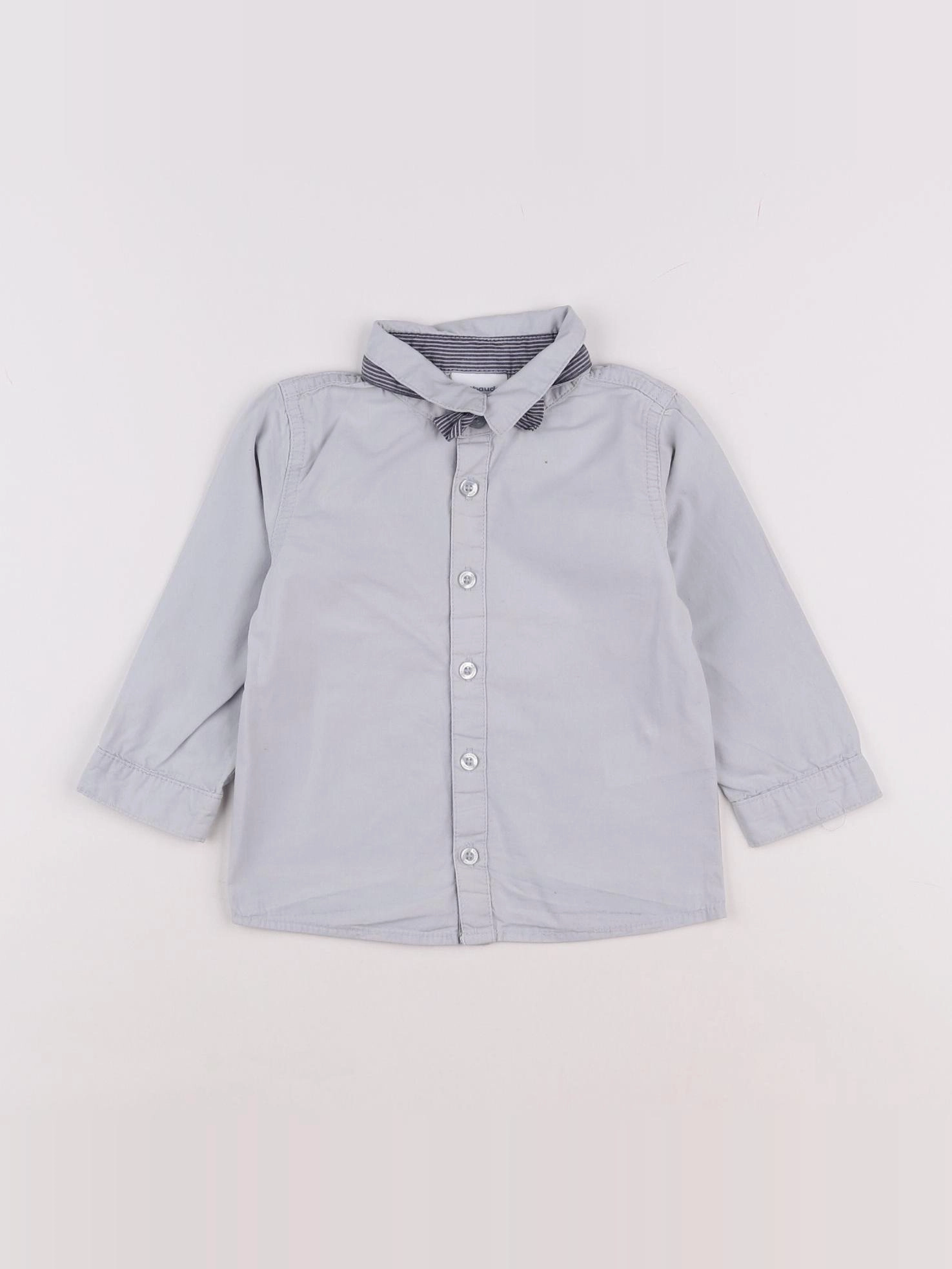 Vertbaudet - chemise gris - 18 mois
