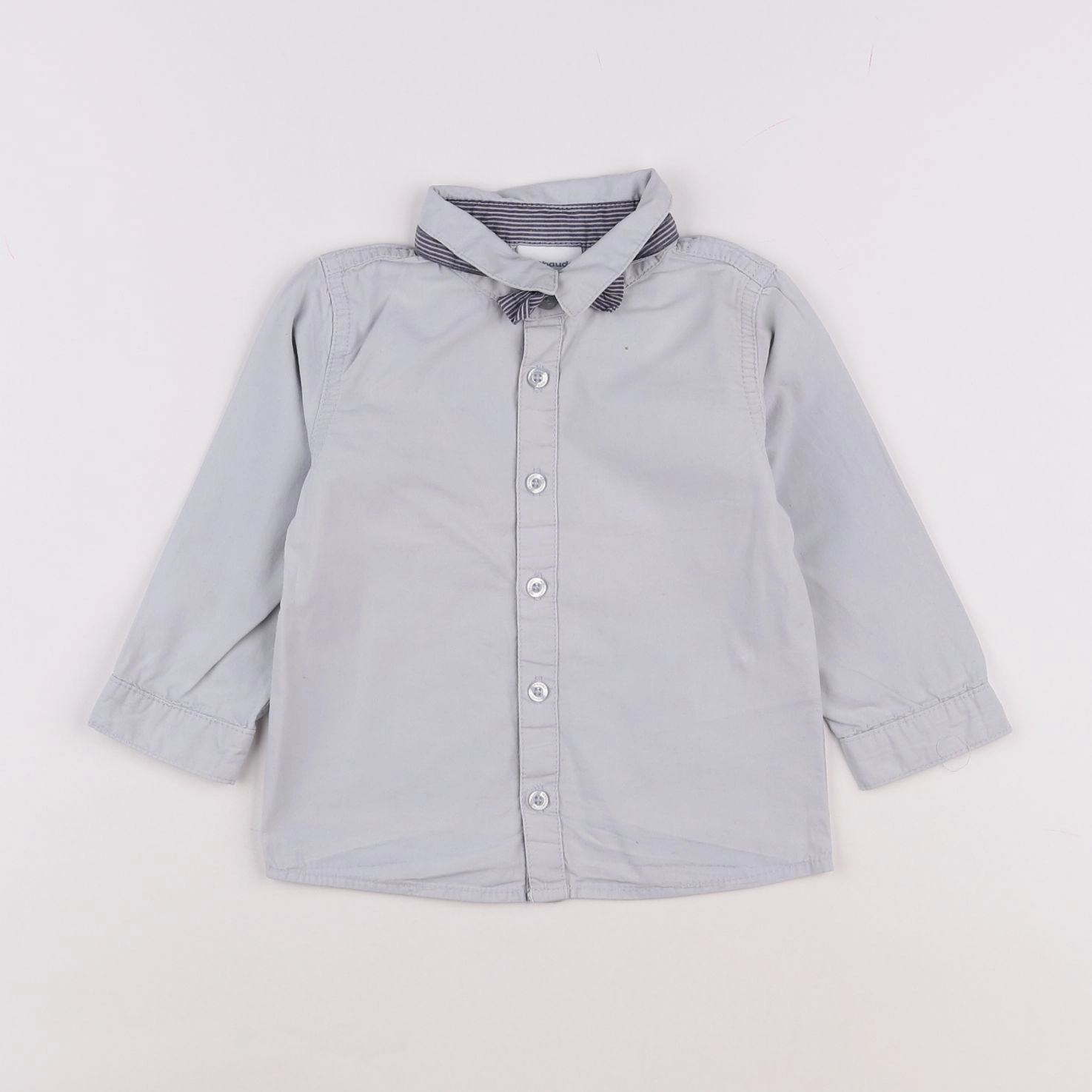 Vertbaudet - chemise gris - 18 mois