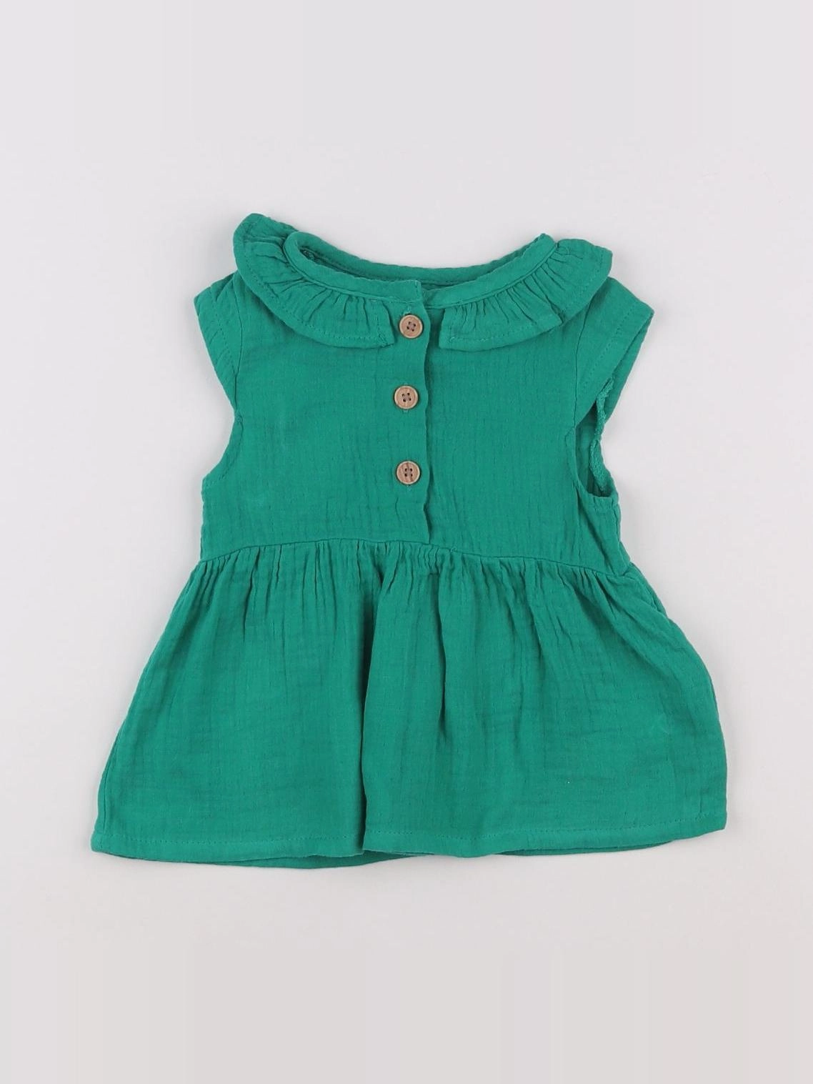 Vertbaudet - robe vert - 3 mois