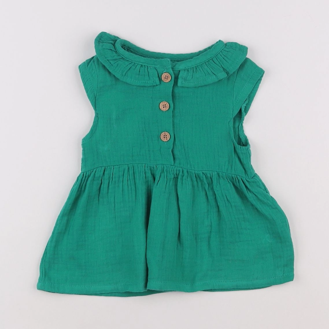 Vertbaudet - robe vert - 3 mois