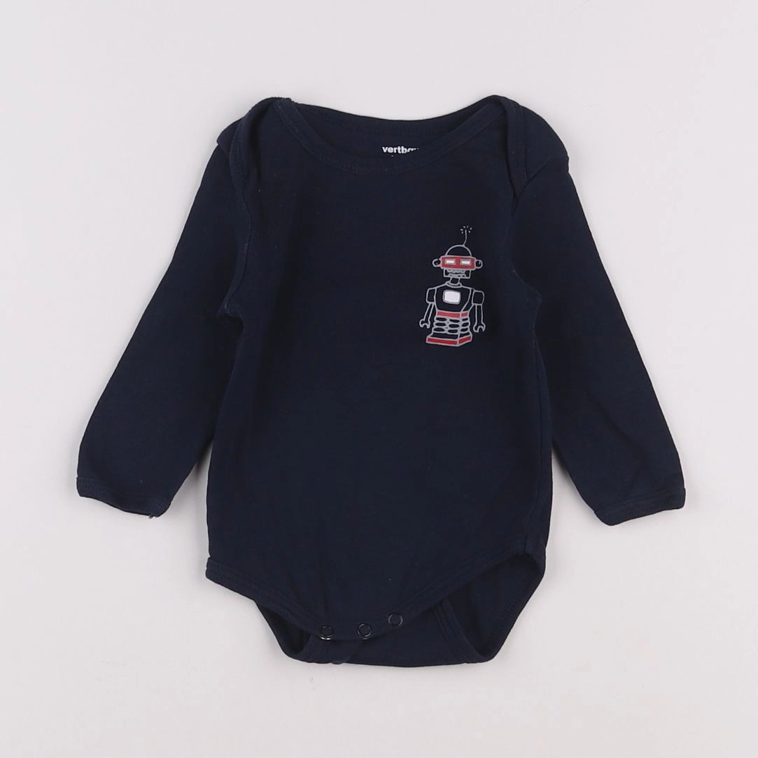 Vertbaudet - body bleu - 3 mois