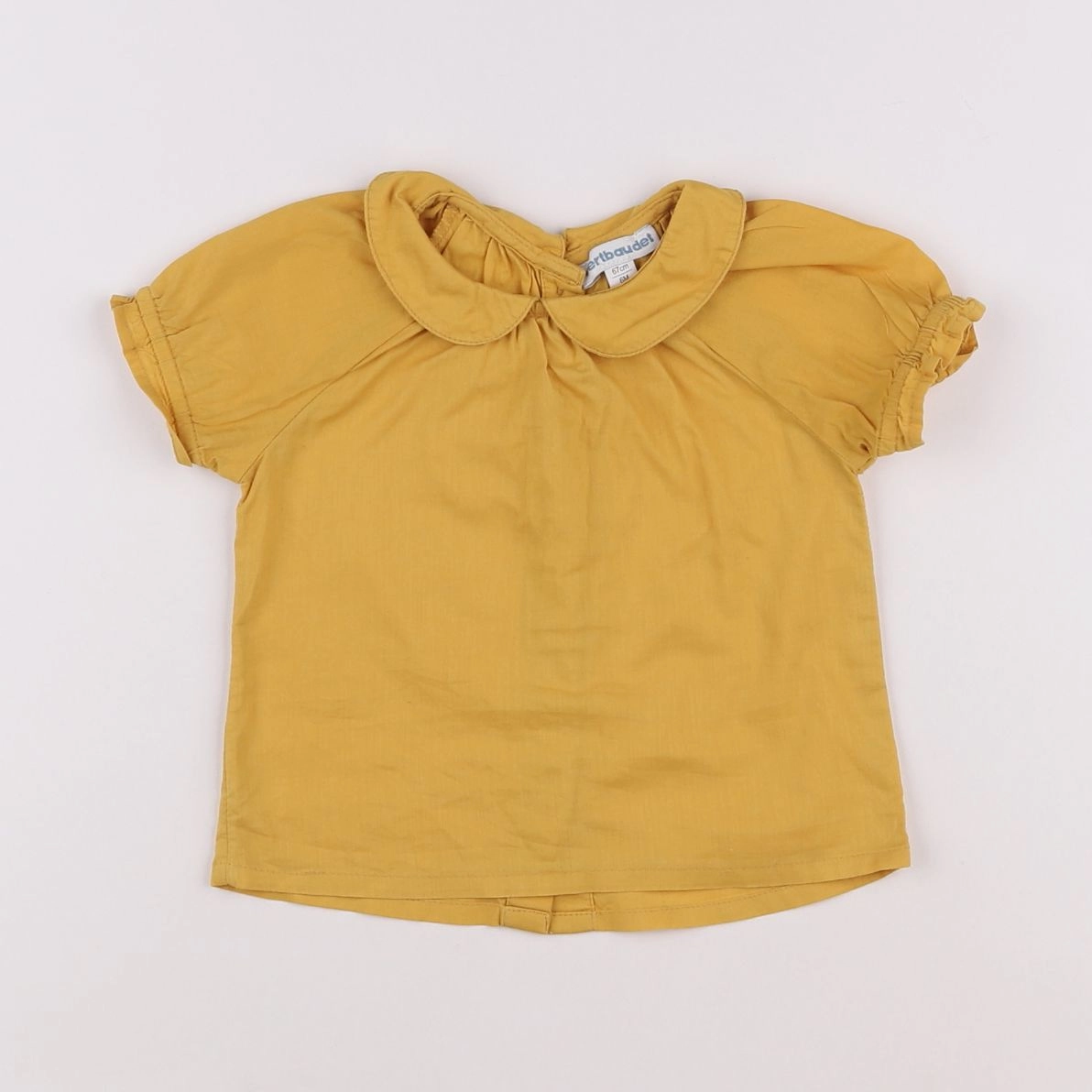 Vertbaudet - blouse jaune - 6 mois