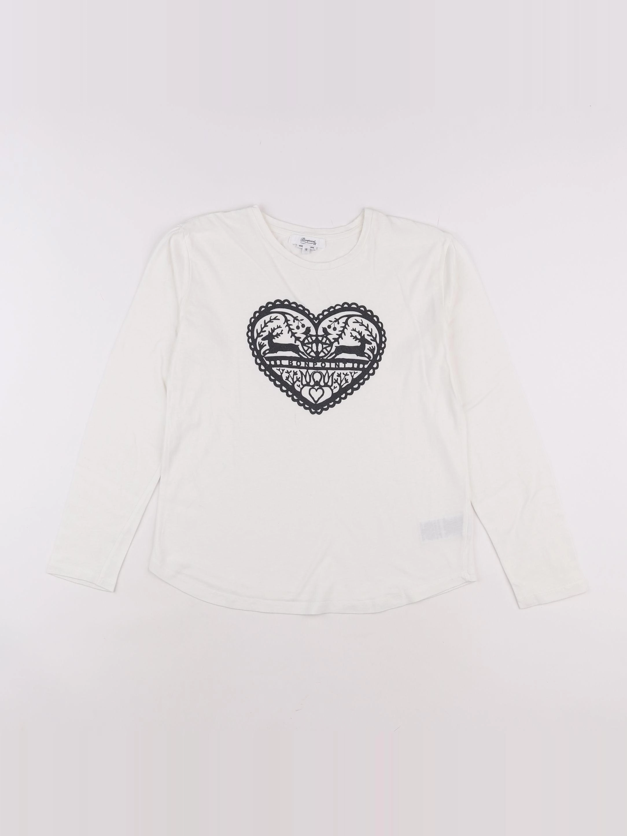 Bonpoint - tee-shirt blanc - 12 ans