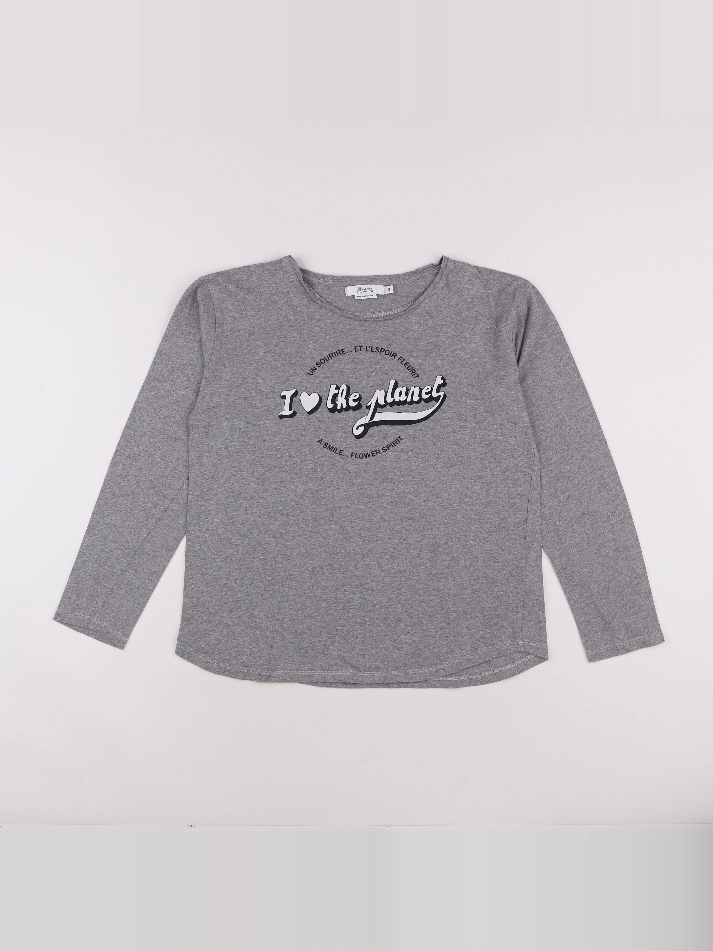 Bonpoint - tee-shirt gris - 14 ans