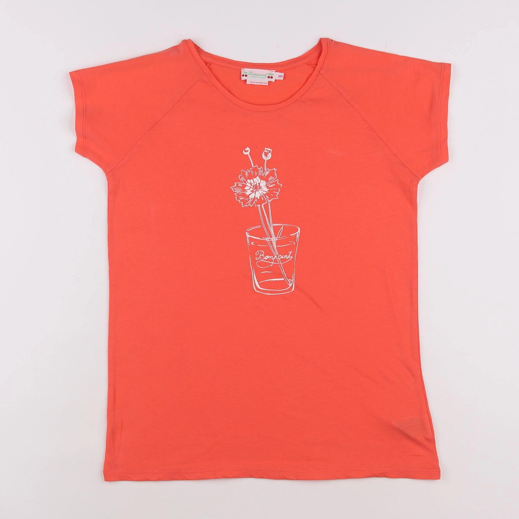 Bonpoint - tee-shirt orange - 14 ans