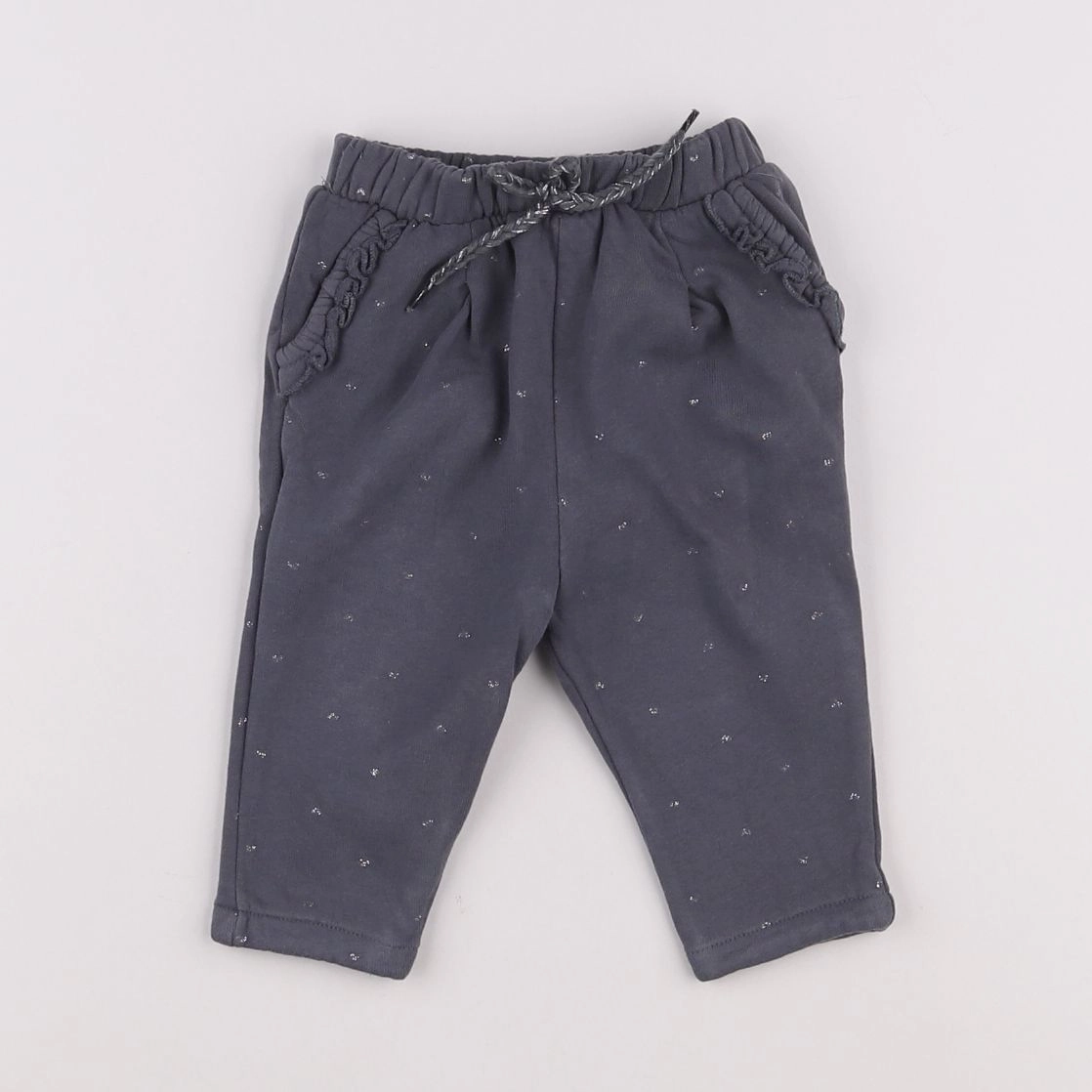 Vertbaudet - jogging gris, argent - 3 mois