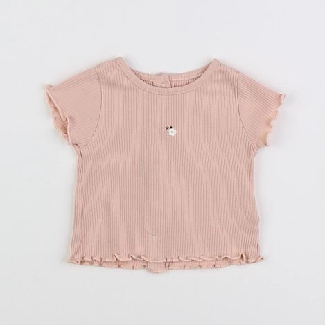 Vertbaudet - tee-shirt rose - 1 mois