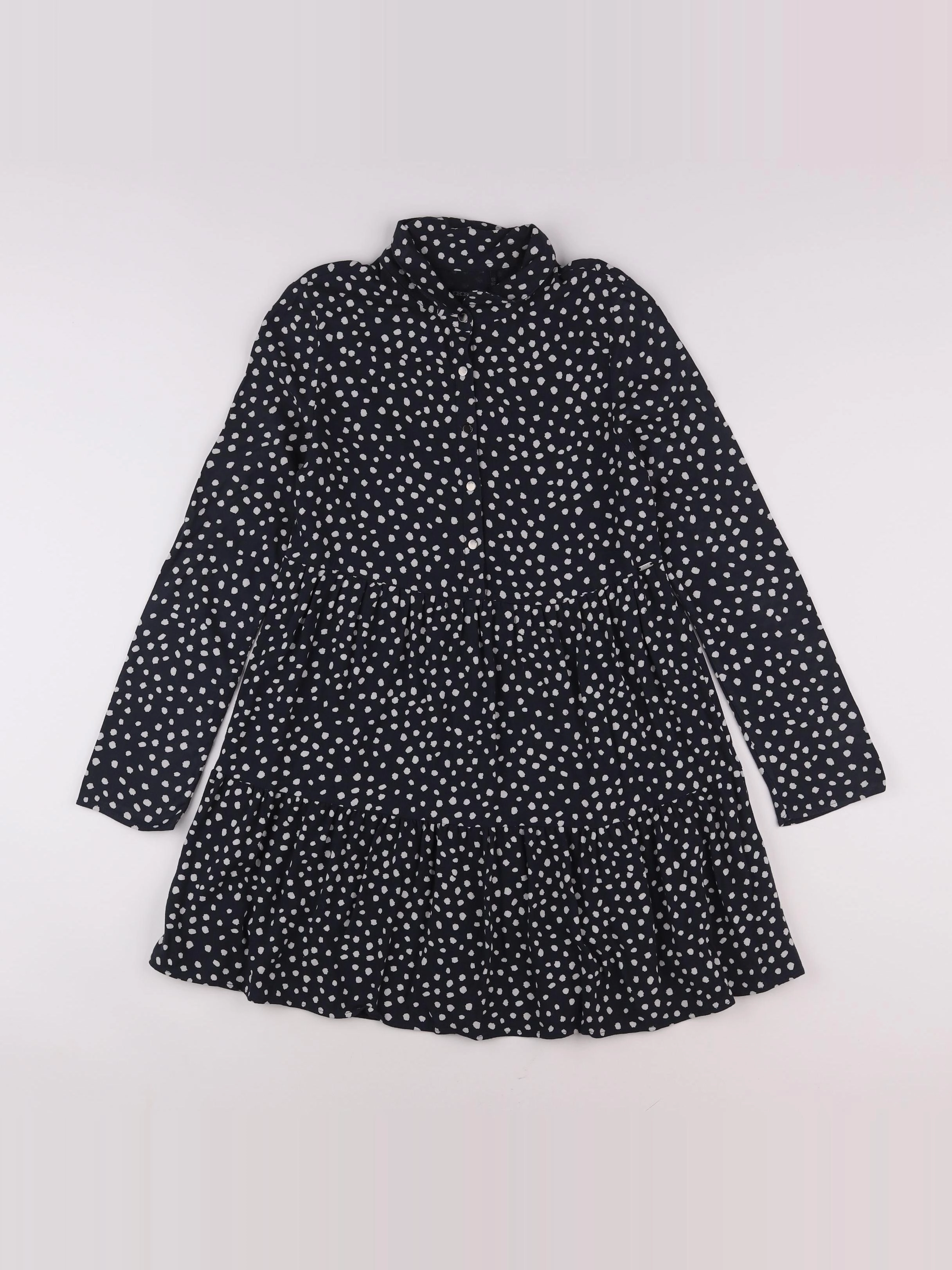 IKKS - robe blanc, noir - 12 ans